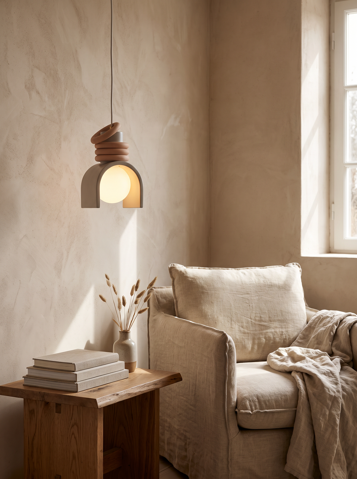 Wabi Sabi Resin Pendant Light lifestyle 3