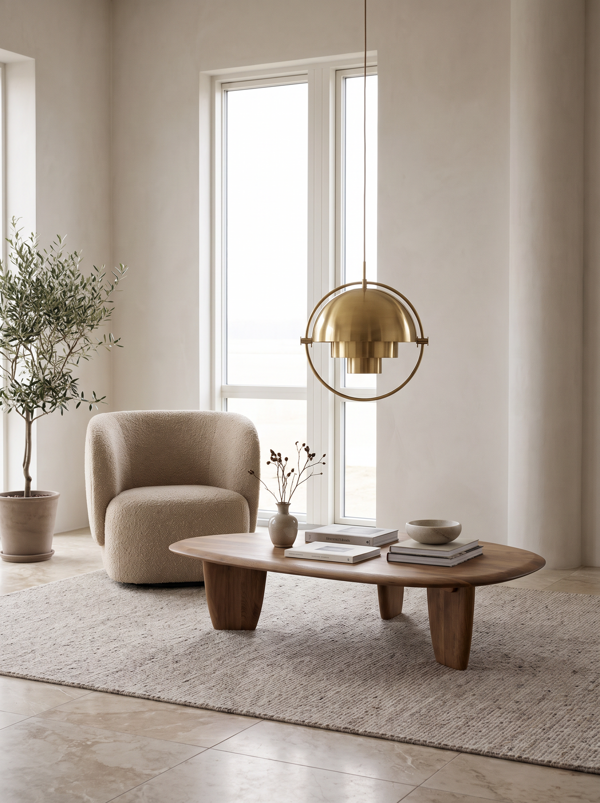 Sculptural Metal Nordic Pendant lifestyle 1