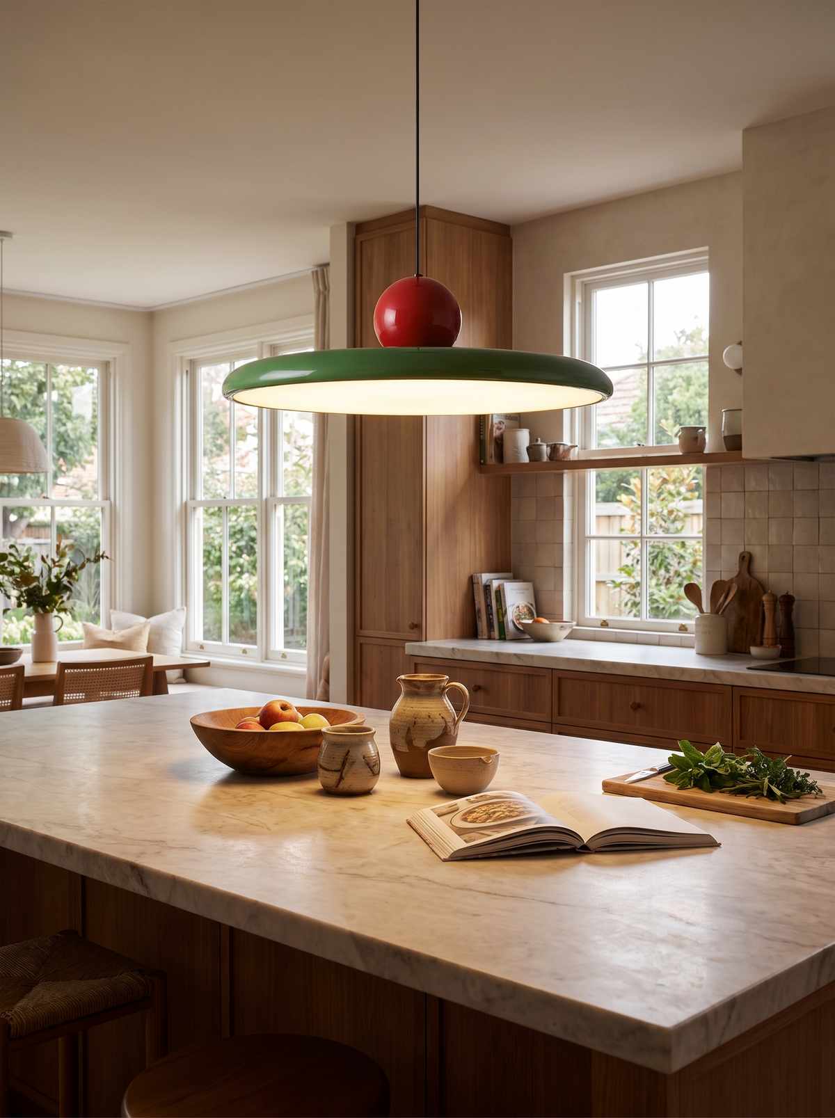 Flying Saucer Cream LED Pendant lifestyle 2
