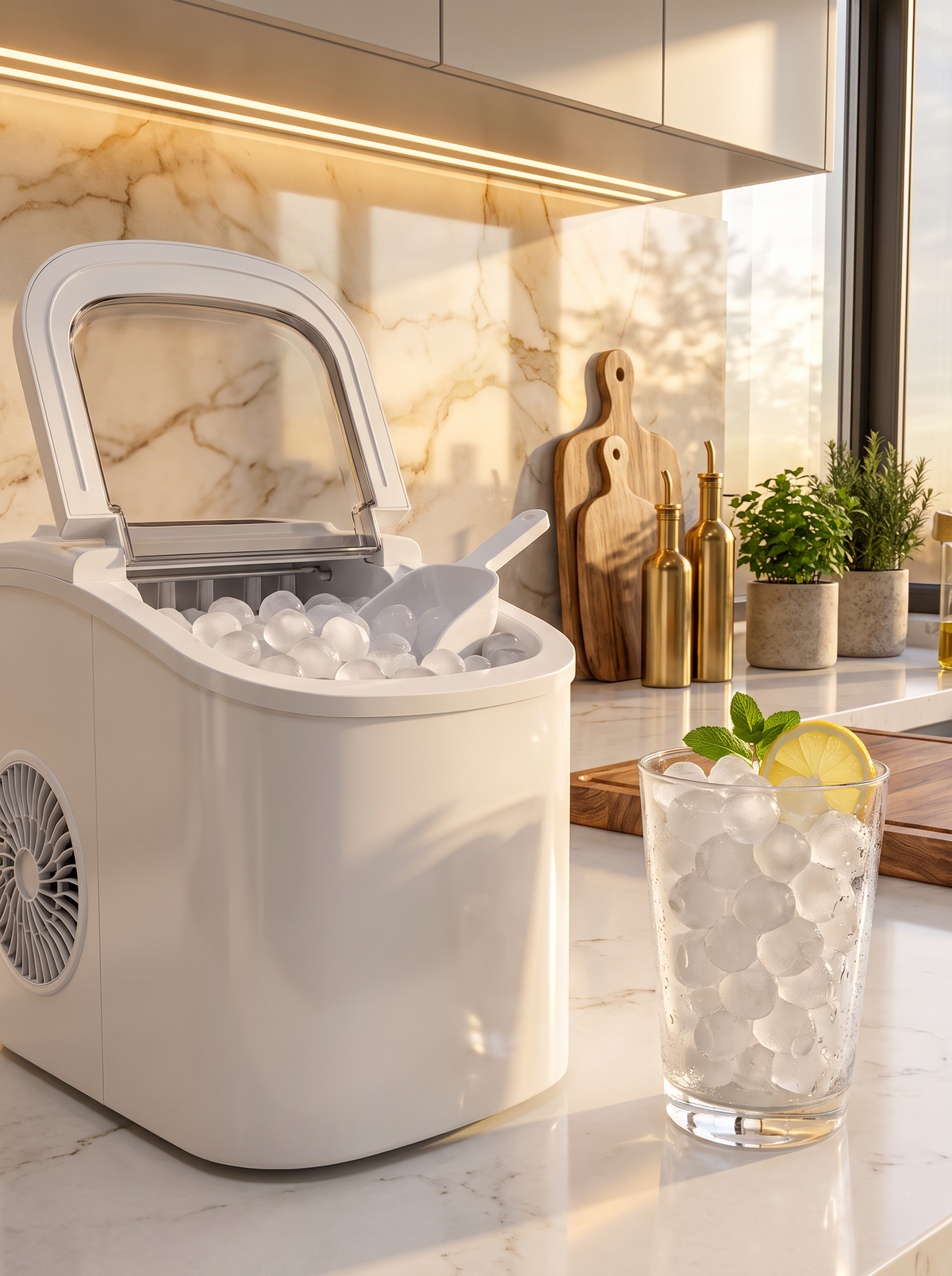 Countertop Nugget Ice Maker Machine lifestyle 1