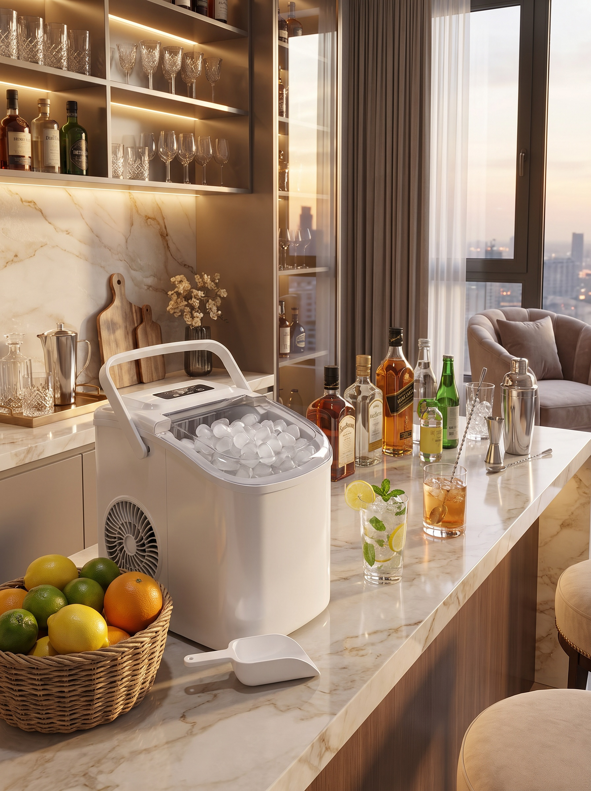 Countertop Nugget Ice Maker Machine lifestyle 2