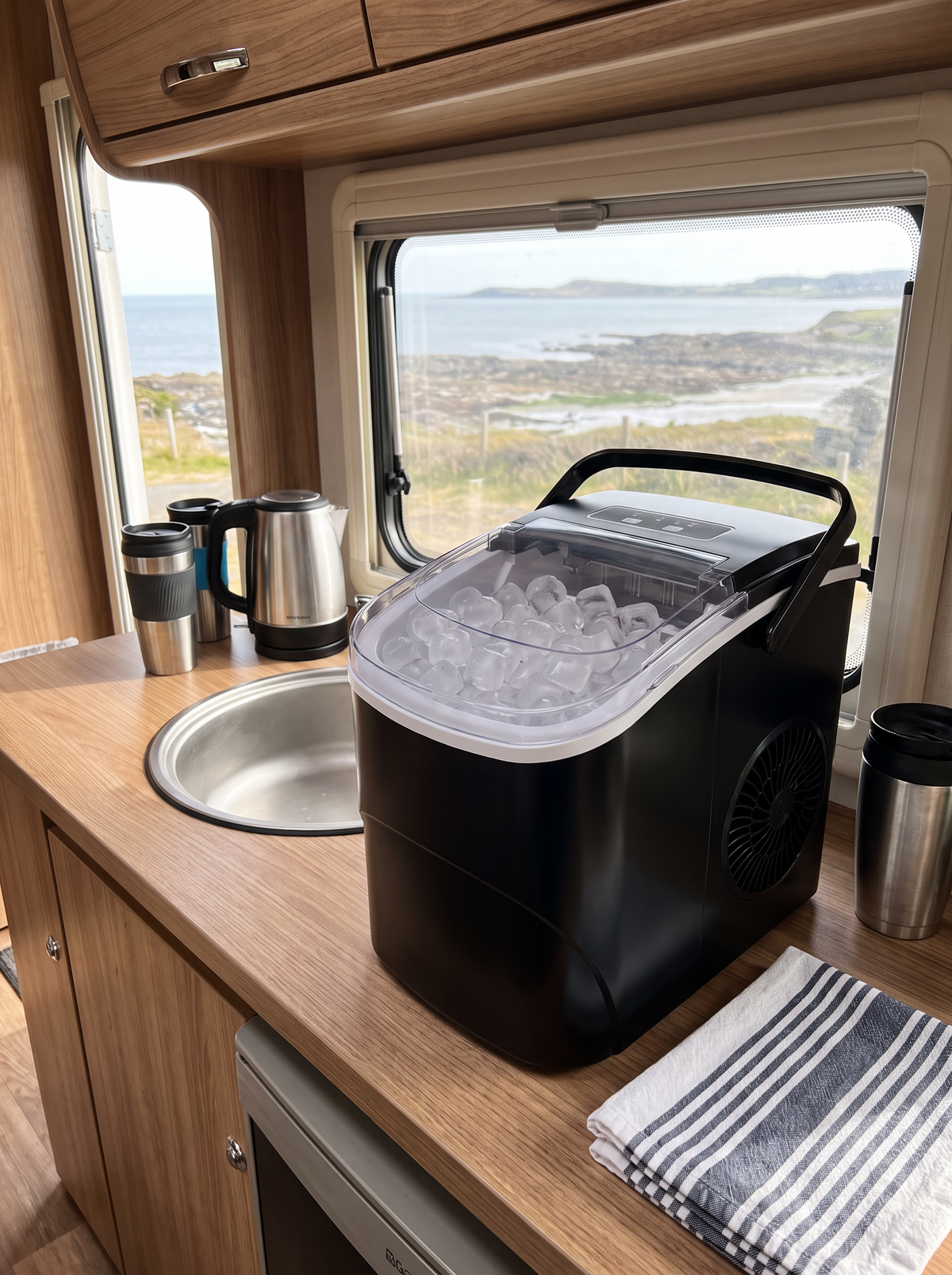 Compact Bullet Ice Maker Machine lifestyle 3