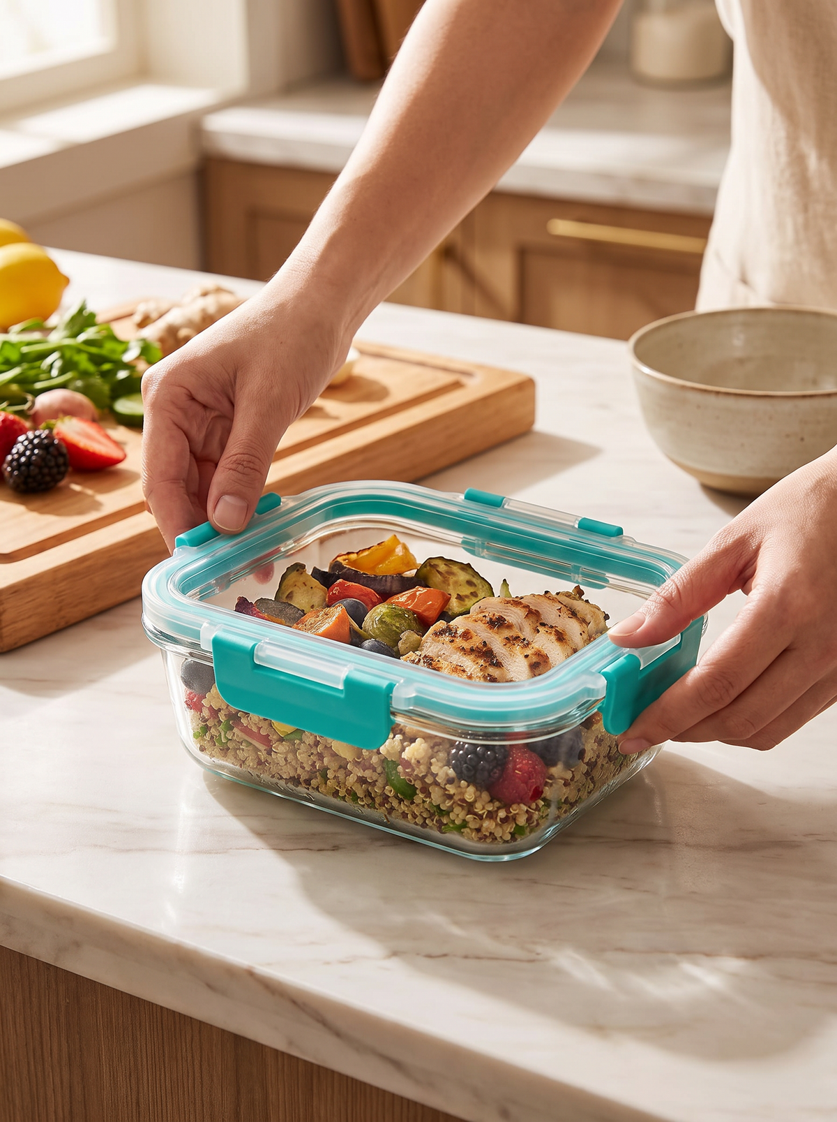 Stackable Airtight Glass Container Set lifestyle 3