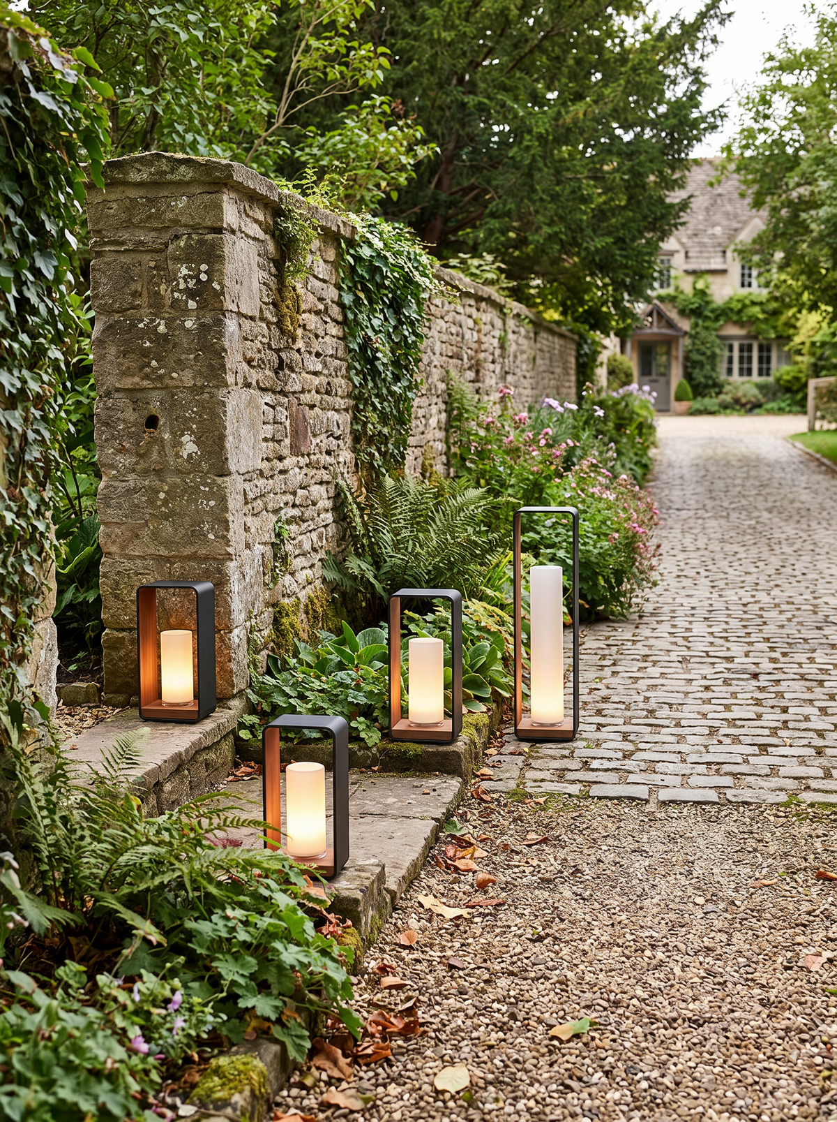 Modern Square Solar Outdoor LED Light lifestyle 3