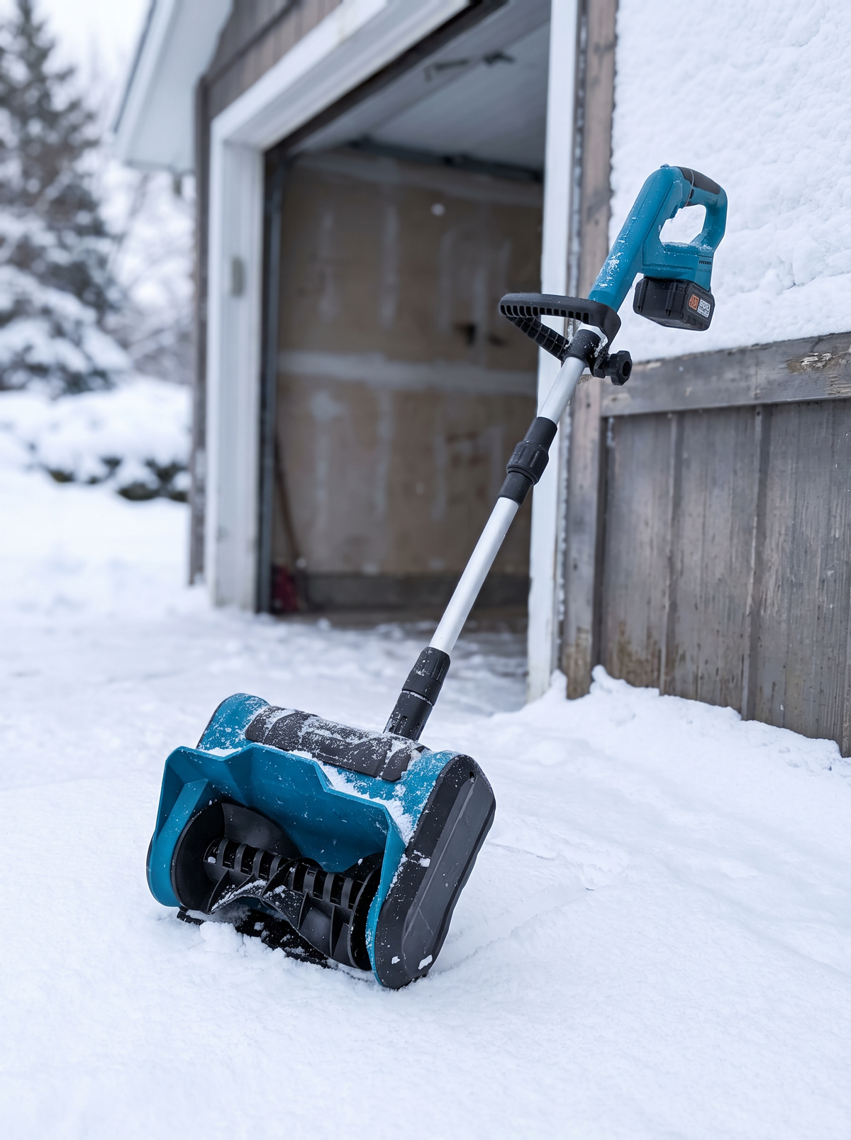 Cordless Battery Snow Blower Sweeper lifestyle 2