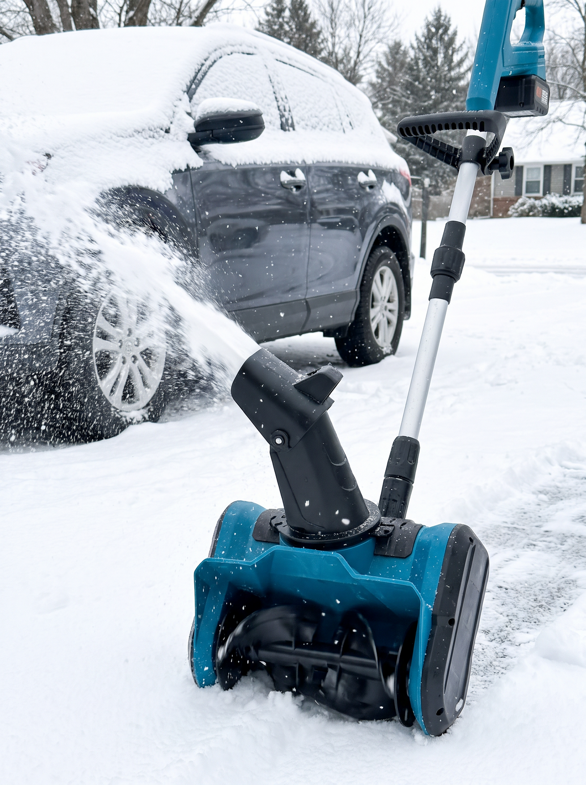 Cordless Battery Snow Blower Sweeper lifestyle 3