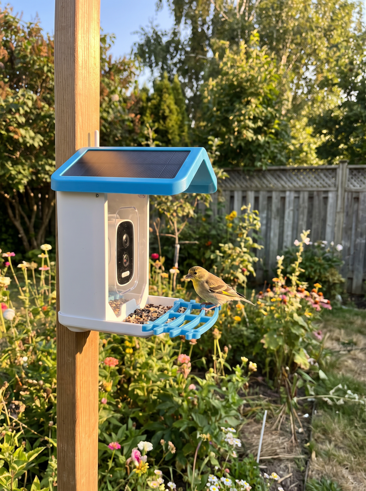 Solar Roof Smart Bird Feeder Camera lifestyle 1