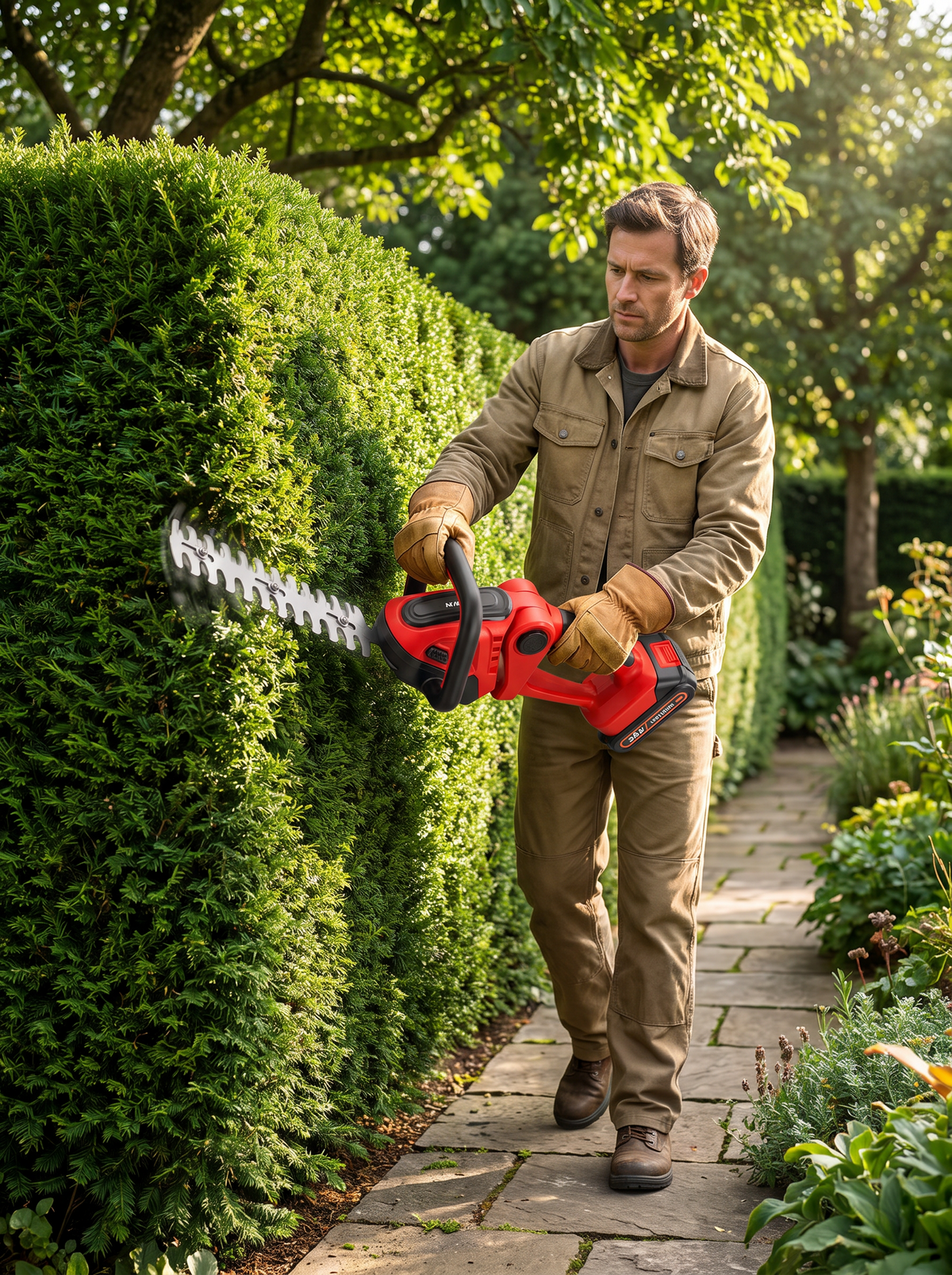 Cordless Dual Handle Hedge Trimmer lifestyle 2
