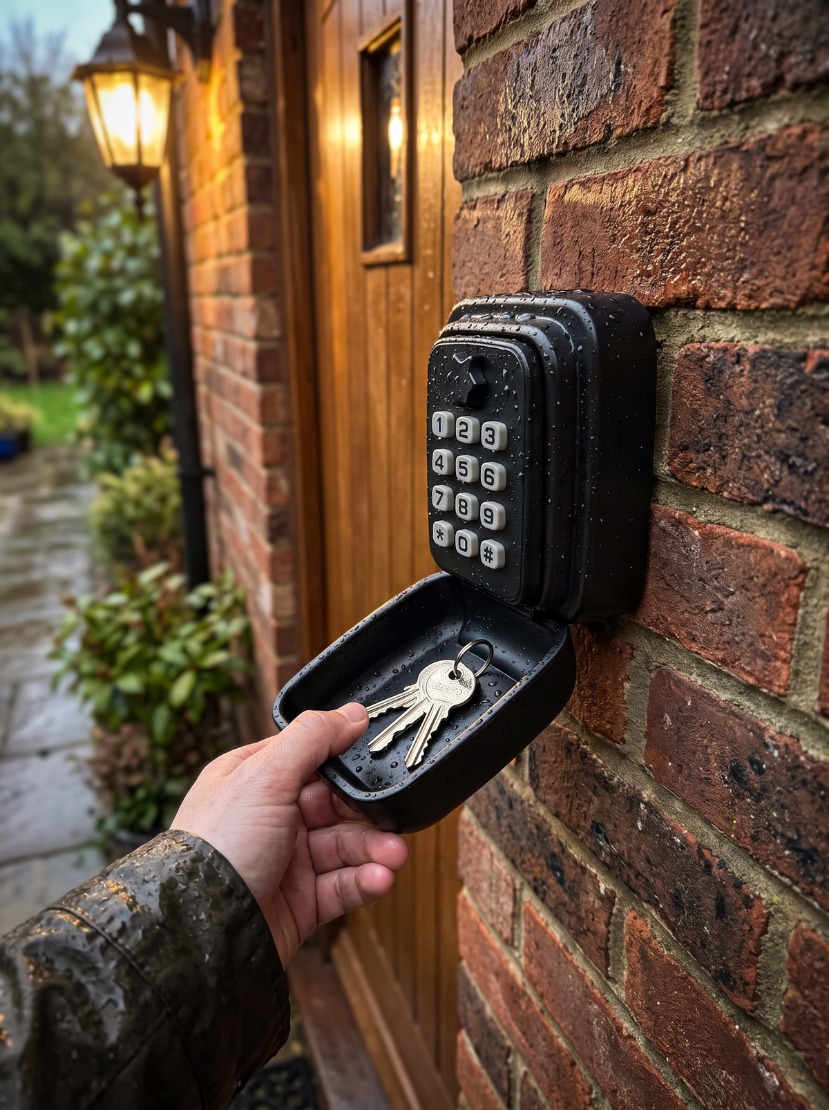Waterproof Wall Mounted Key Lock Box lifestyle 2