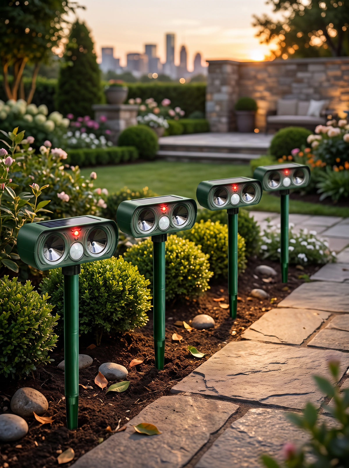 Solar Animal Deterrent Garden Light lifestyle 2