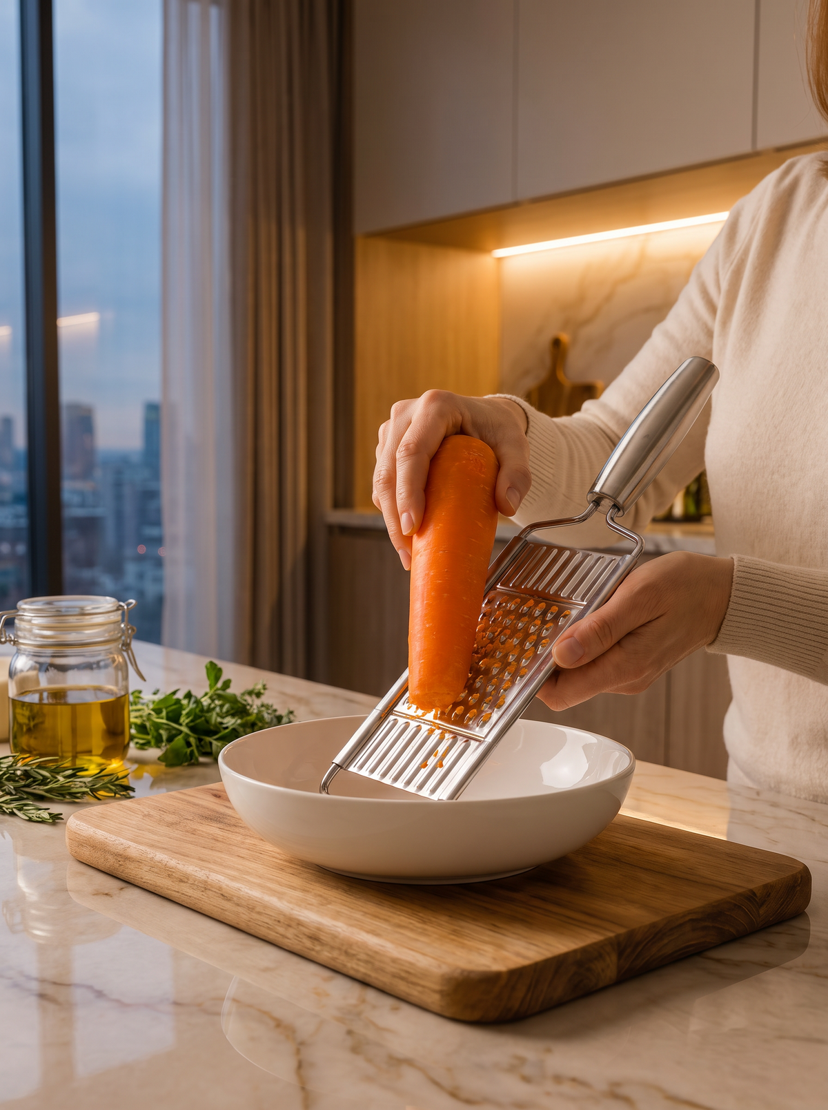 Stainless Steel Mandoline Slicer Set lifestyle 1