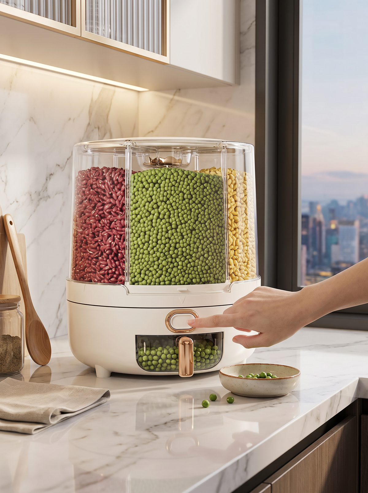 360 Rotating Airtight Grain Dispenser lifestyle 3