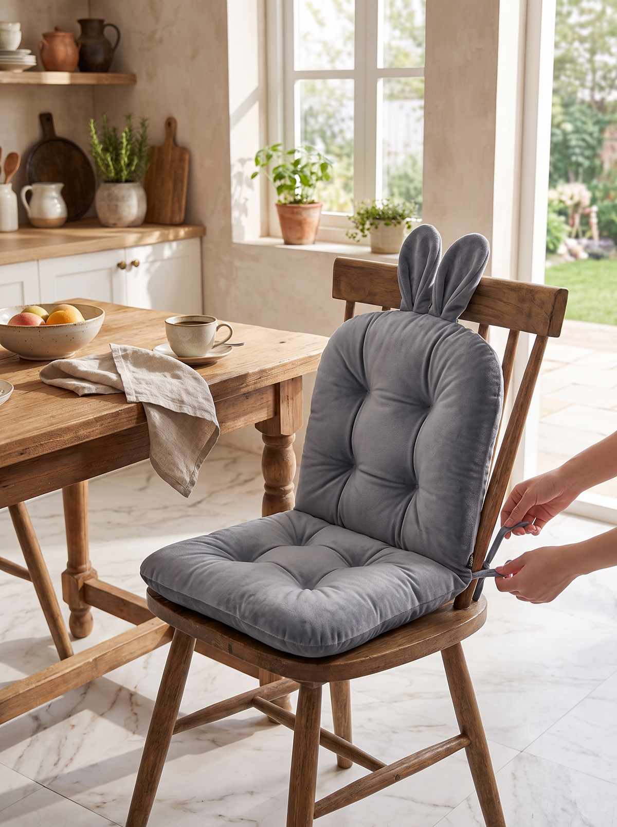 Tufted Chair Seat Pad Cushion lifestyle 3
