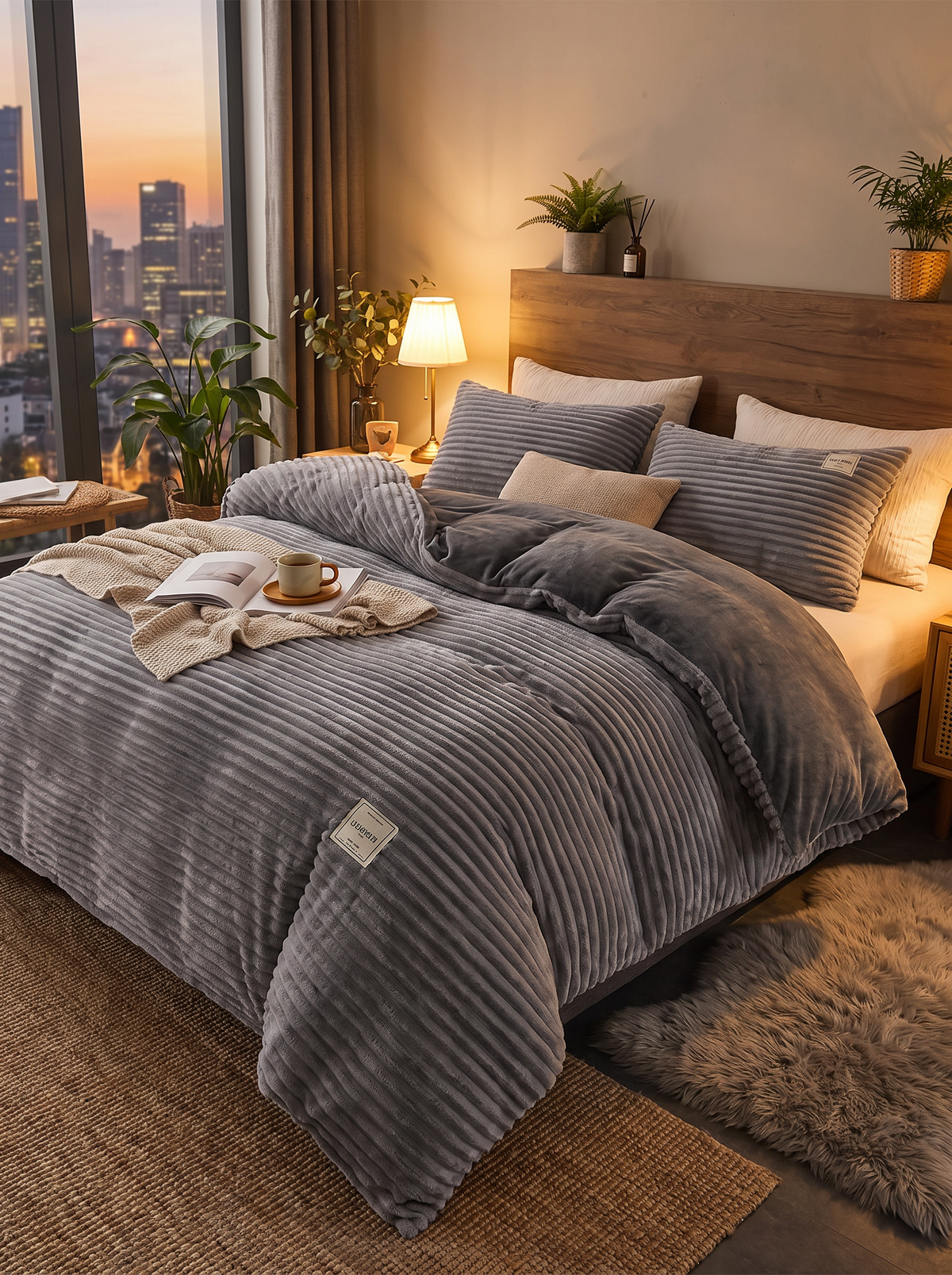 Plush Winter Duvet Cover Bedding Set lifestyle 1