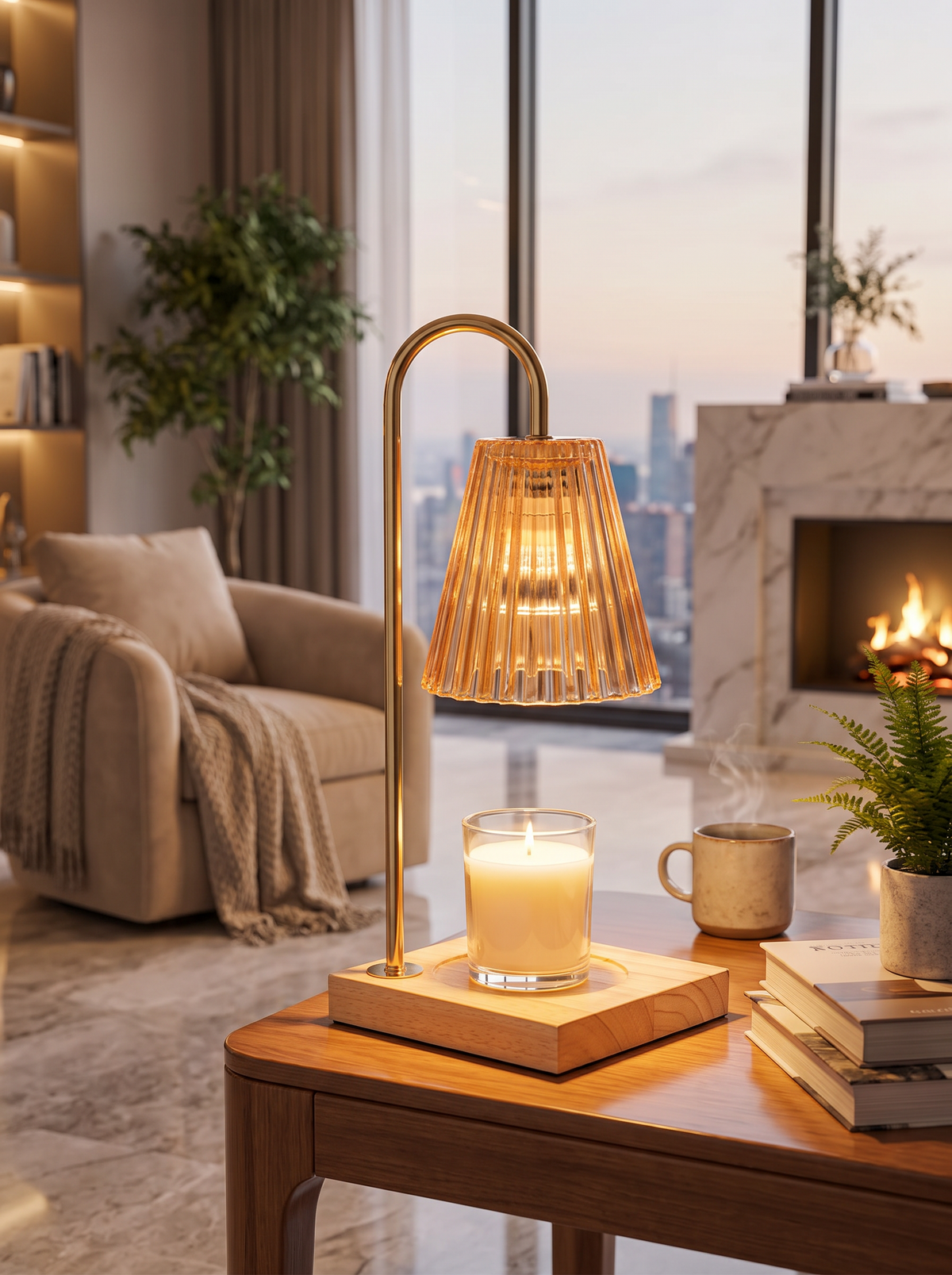 Electric Wax Melting Candle Table Lamp lifestyle 2