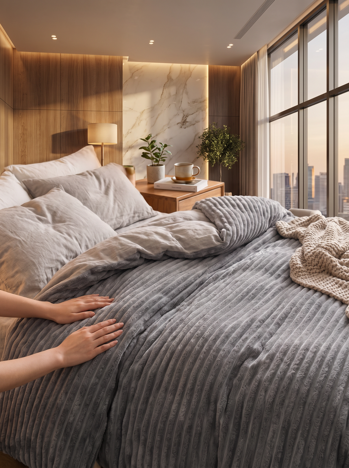 Plush Winter Duvet Cover Bedding Set lifestyle 3