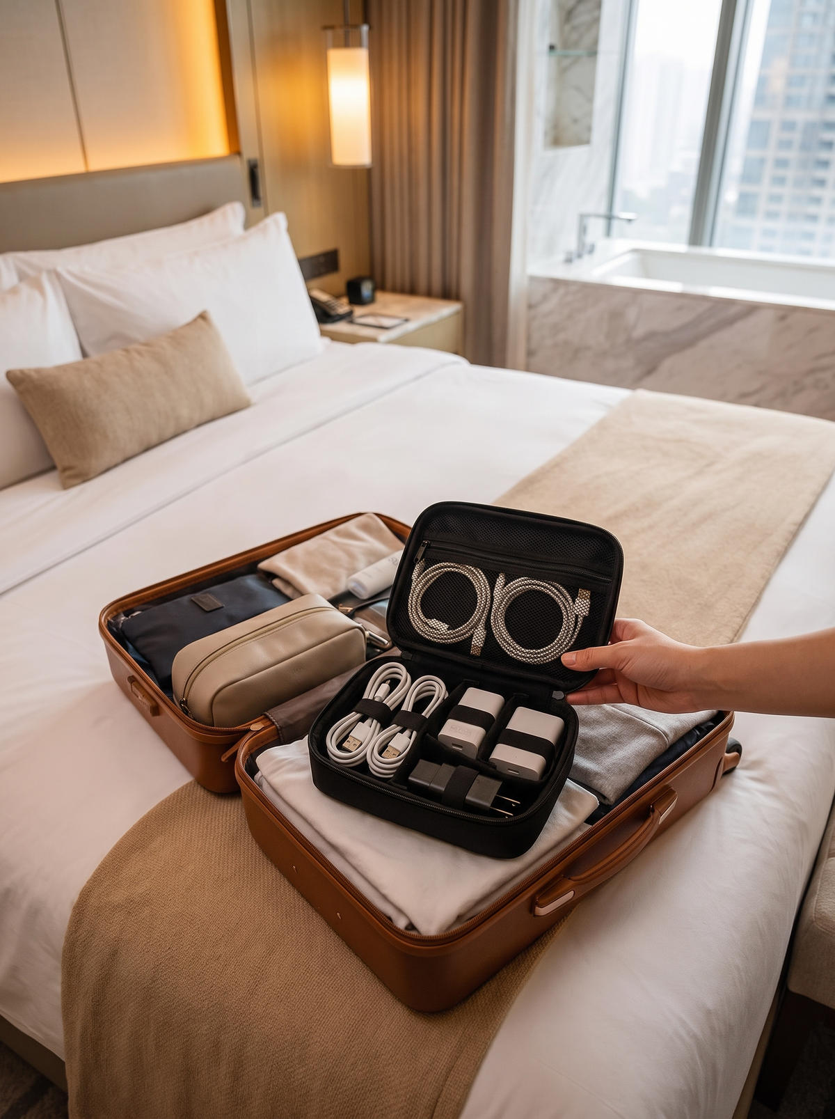 Portable Travel Electronics Organiser Case lifestyle 2