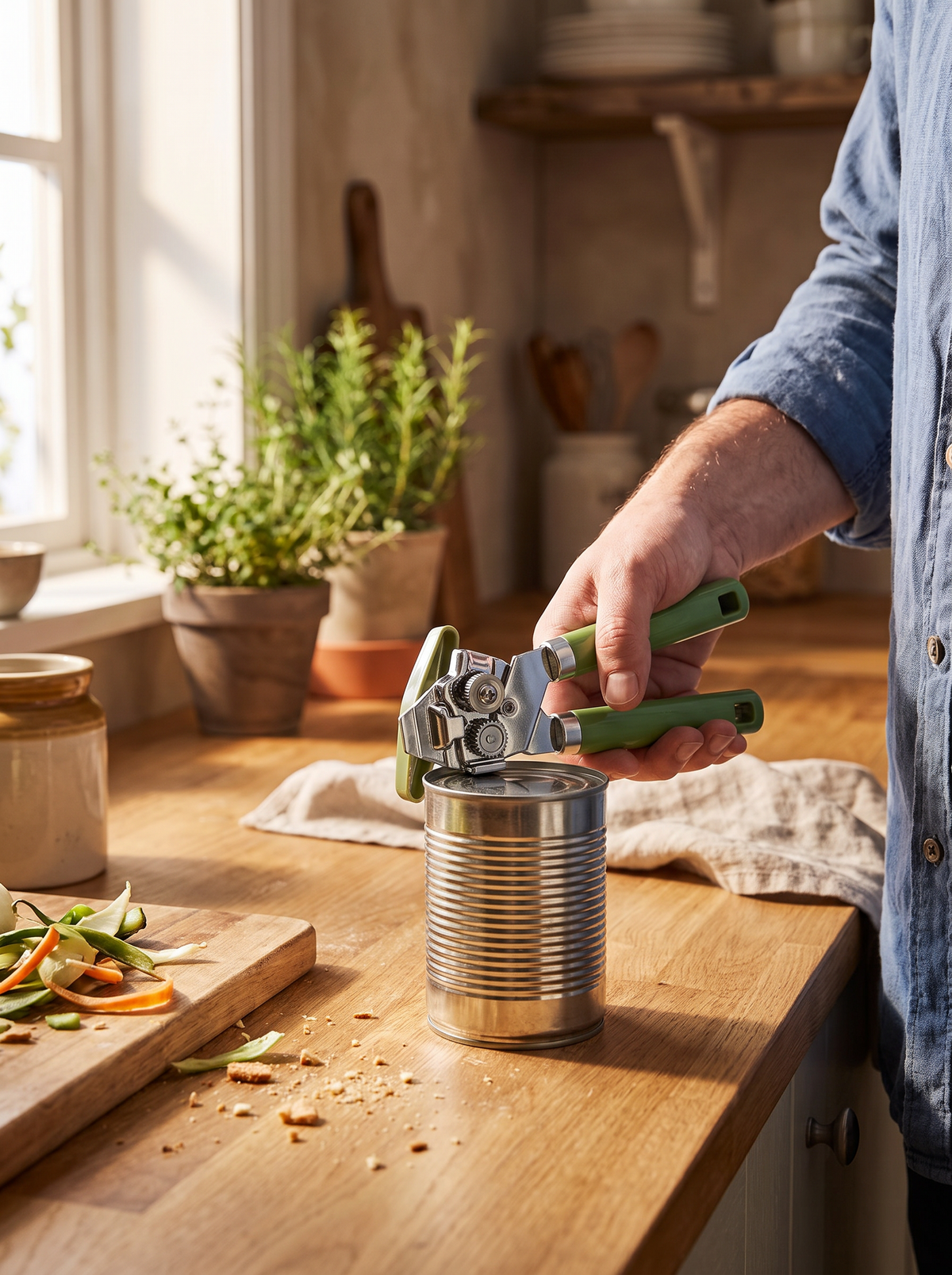 Stainless Steel Manual Can and Bottle Opener lifestyle 2
