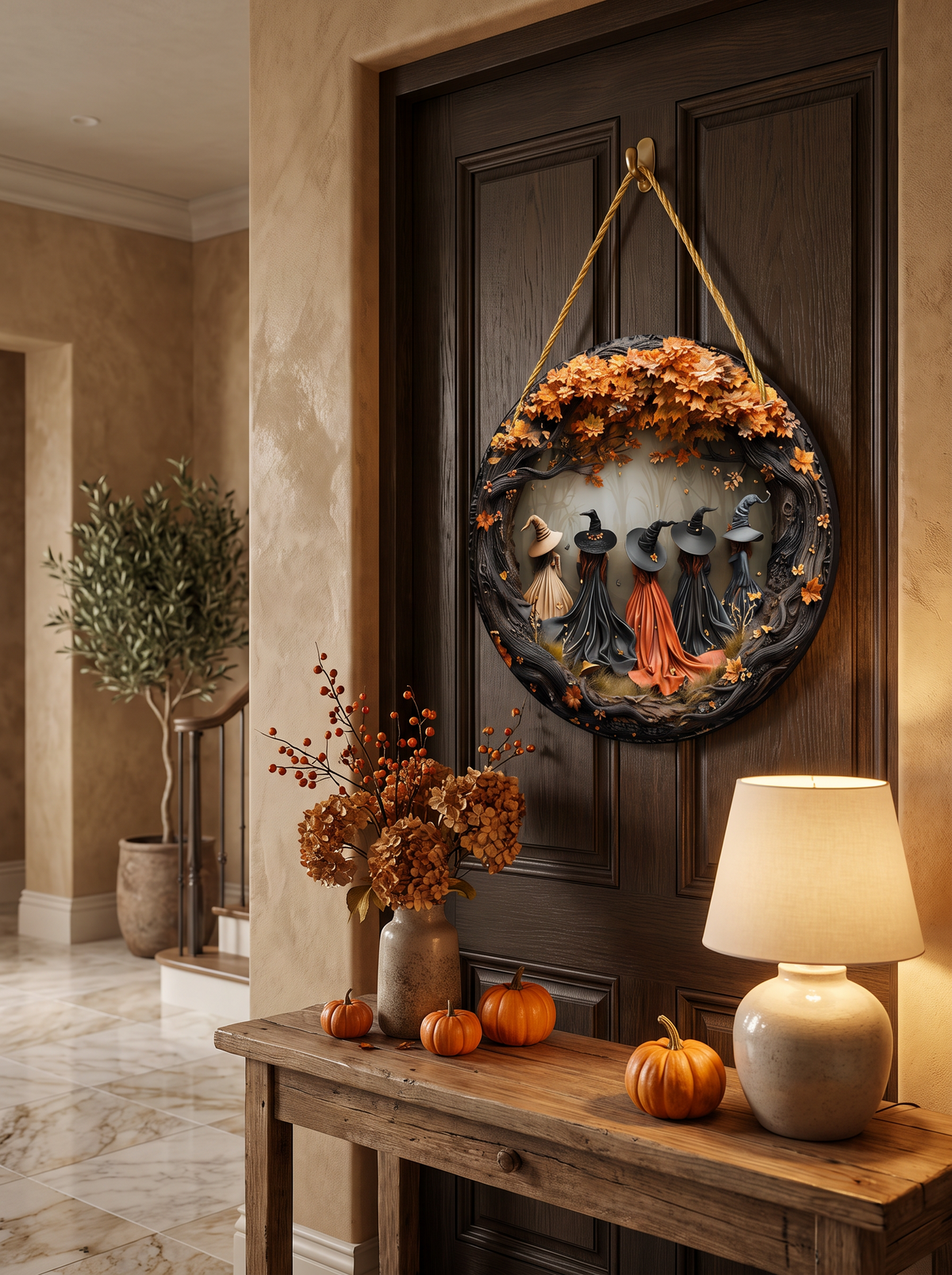 Witch Folklore Wooden Door Sign lifestyle 3