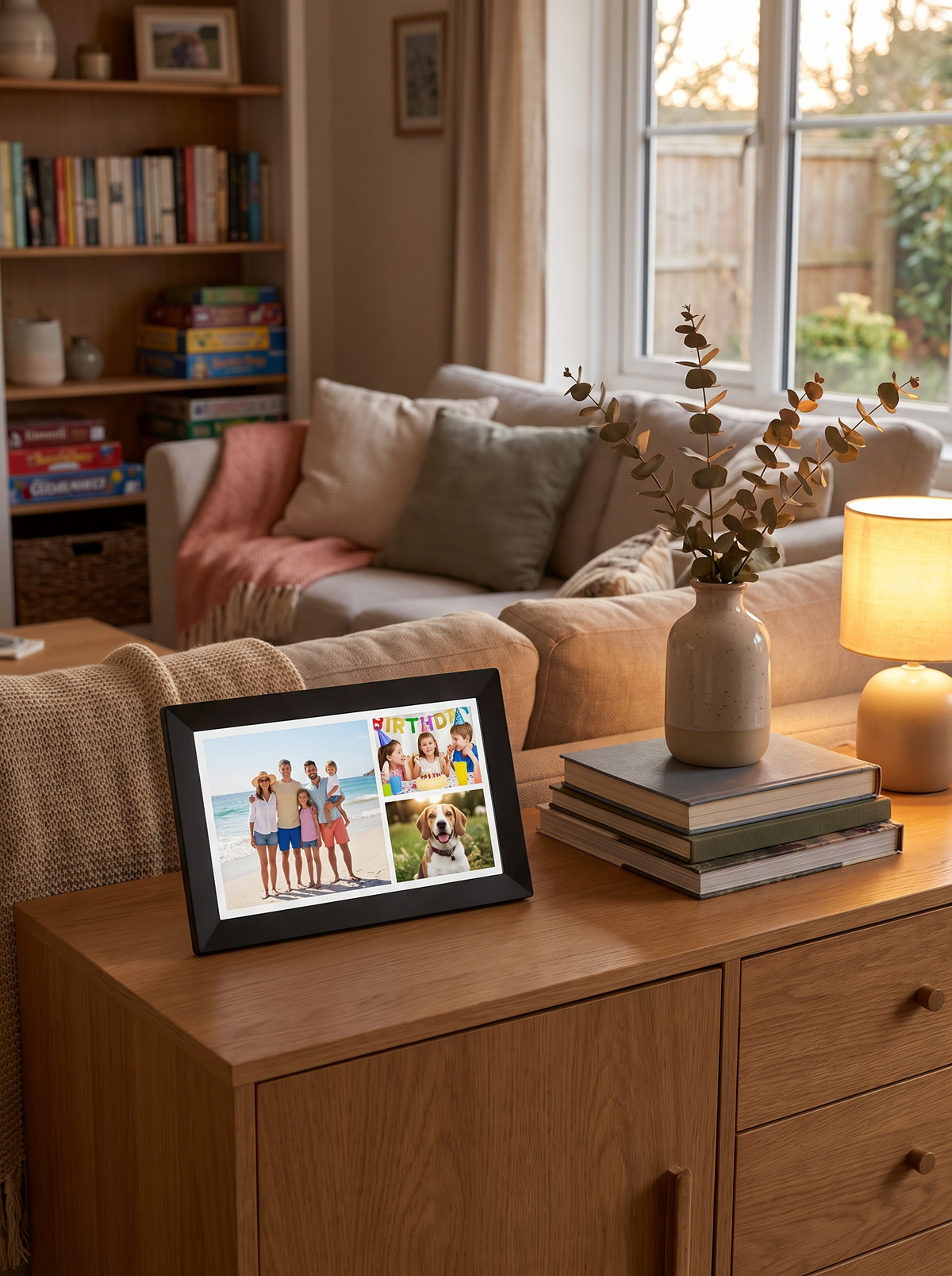 WiFi Touchscreen HD Digital Photo Frame lifestyle 1