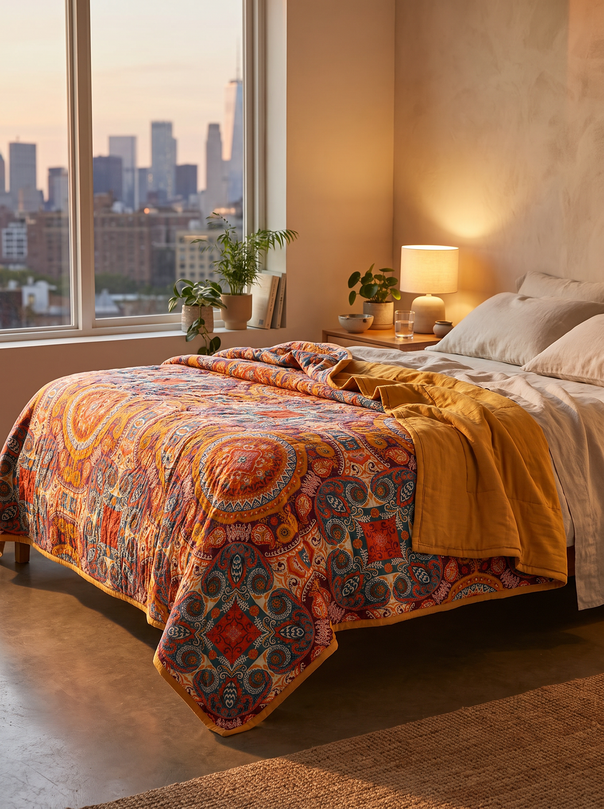 Boho reversible cooling blanket d1