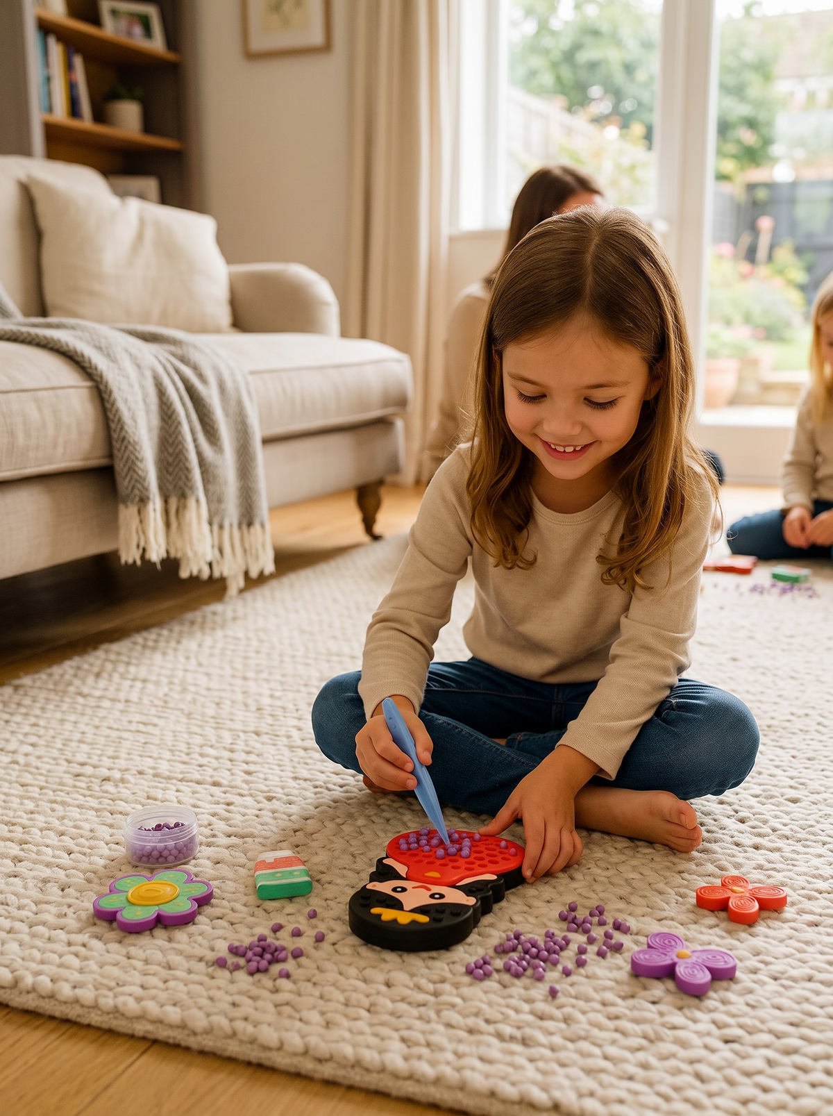 Kids bead painting art craft kit c2