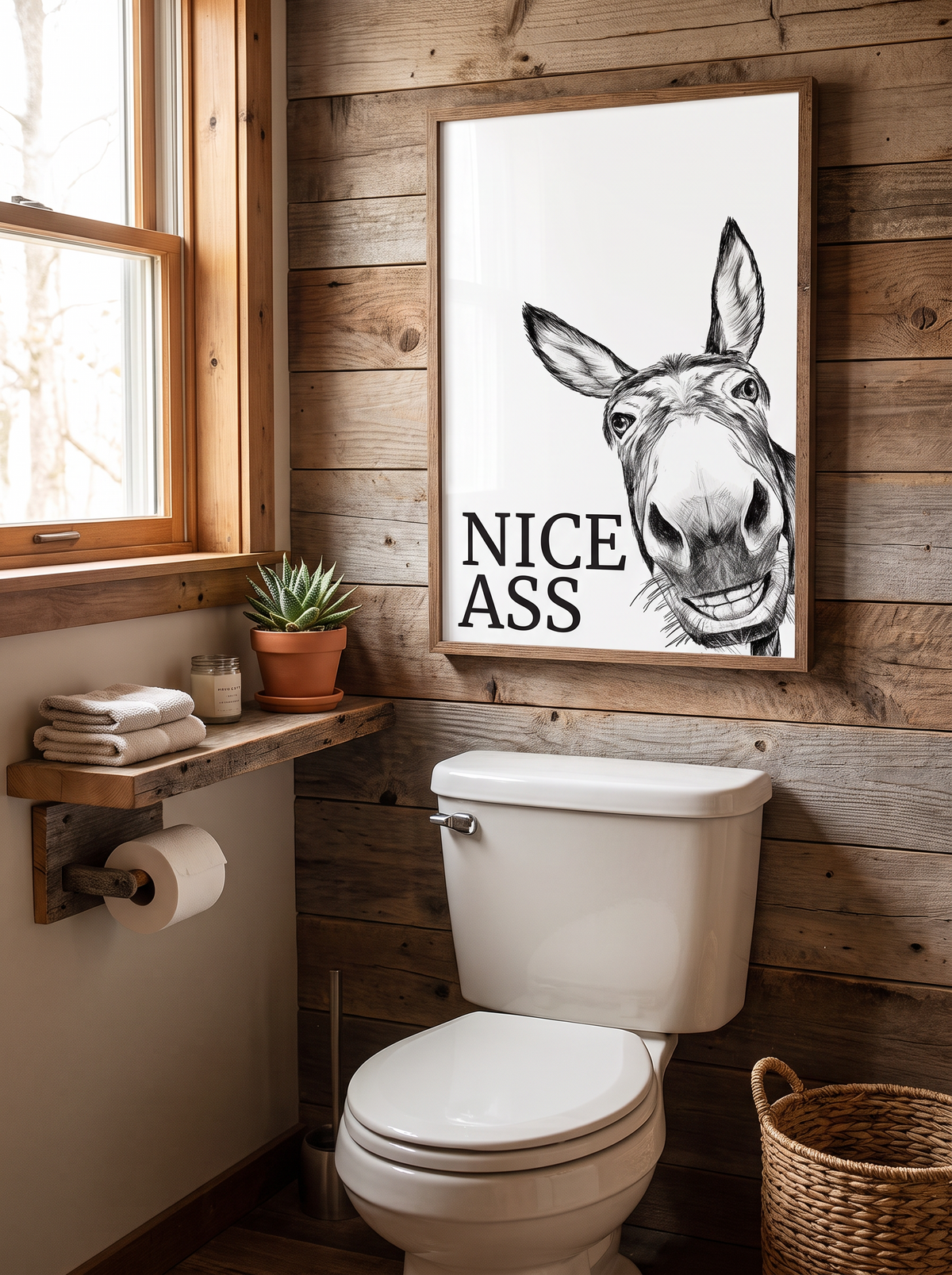 Farmhouse bathroom canvas art 1
