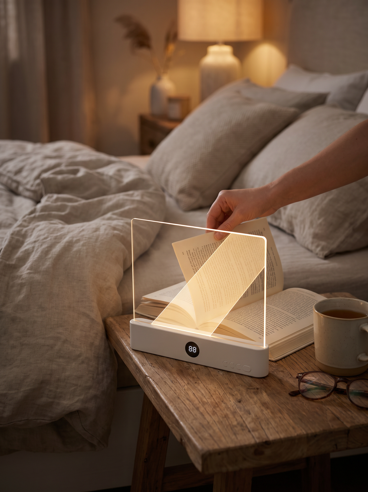 Ultra thin rechargeable LED book light 1