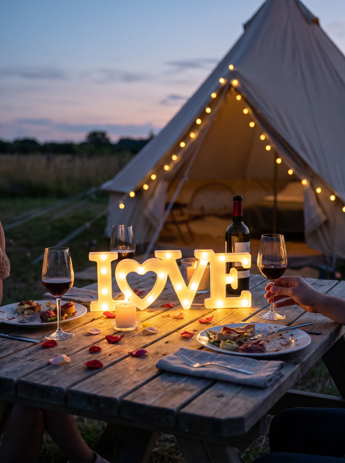 Heart LED wall night light decor 2