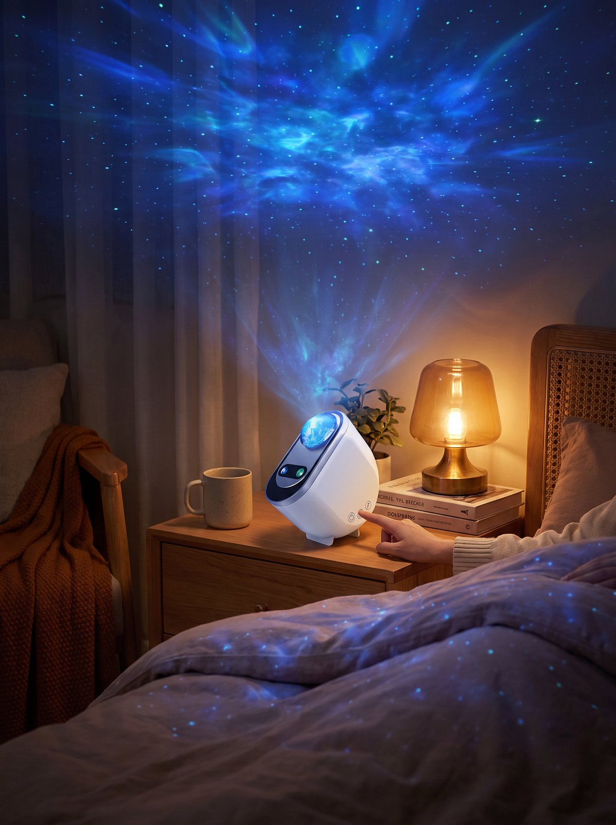 Aurora galaxy projector night light 2