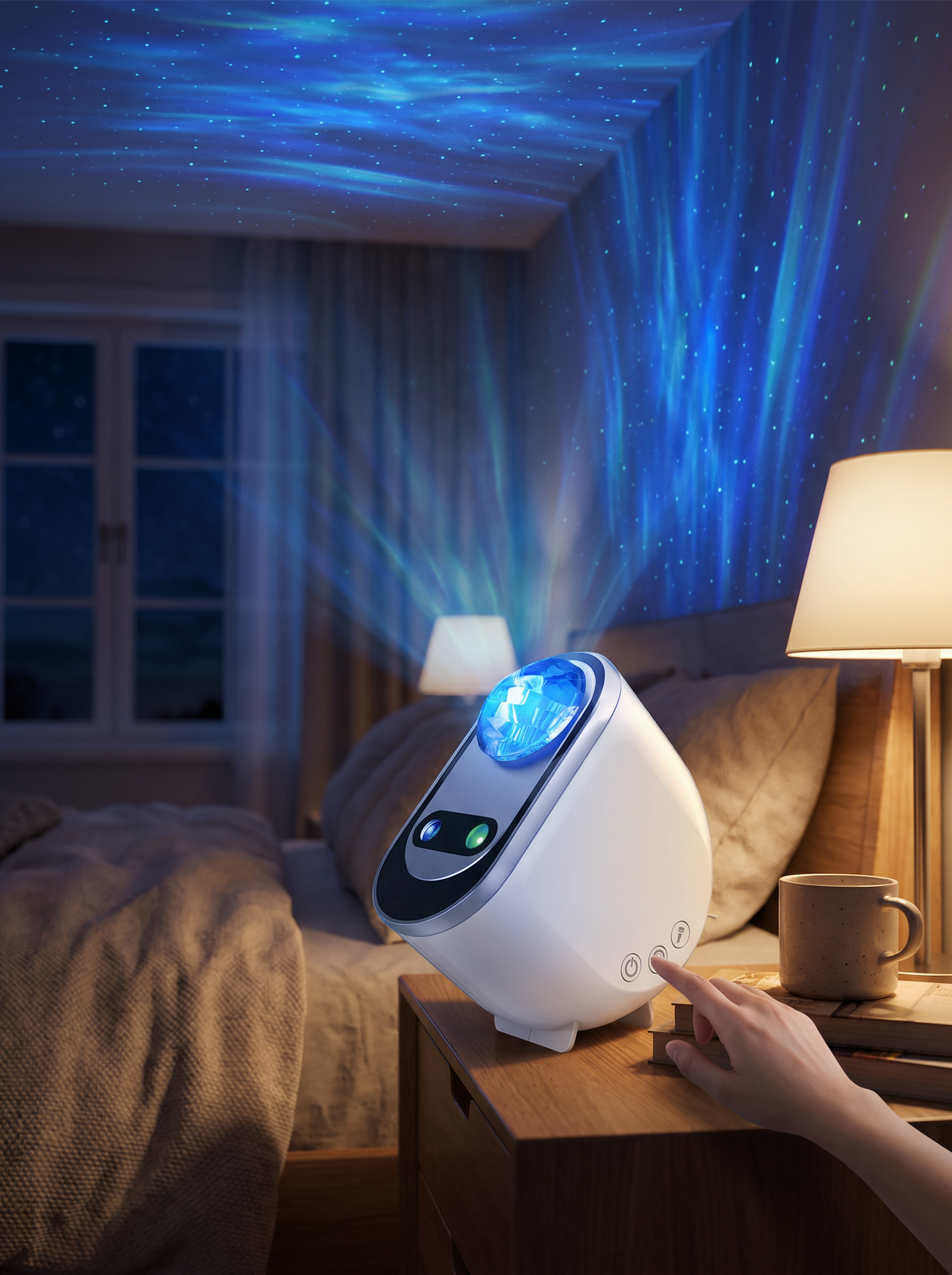 Aurora galaxy projector night light 1