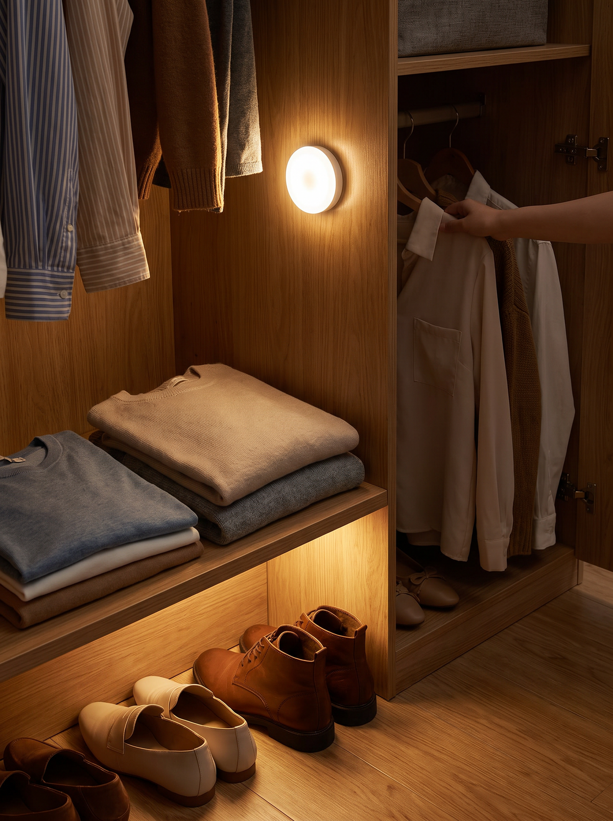 Wireless LED hallway motion night light 1