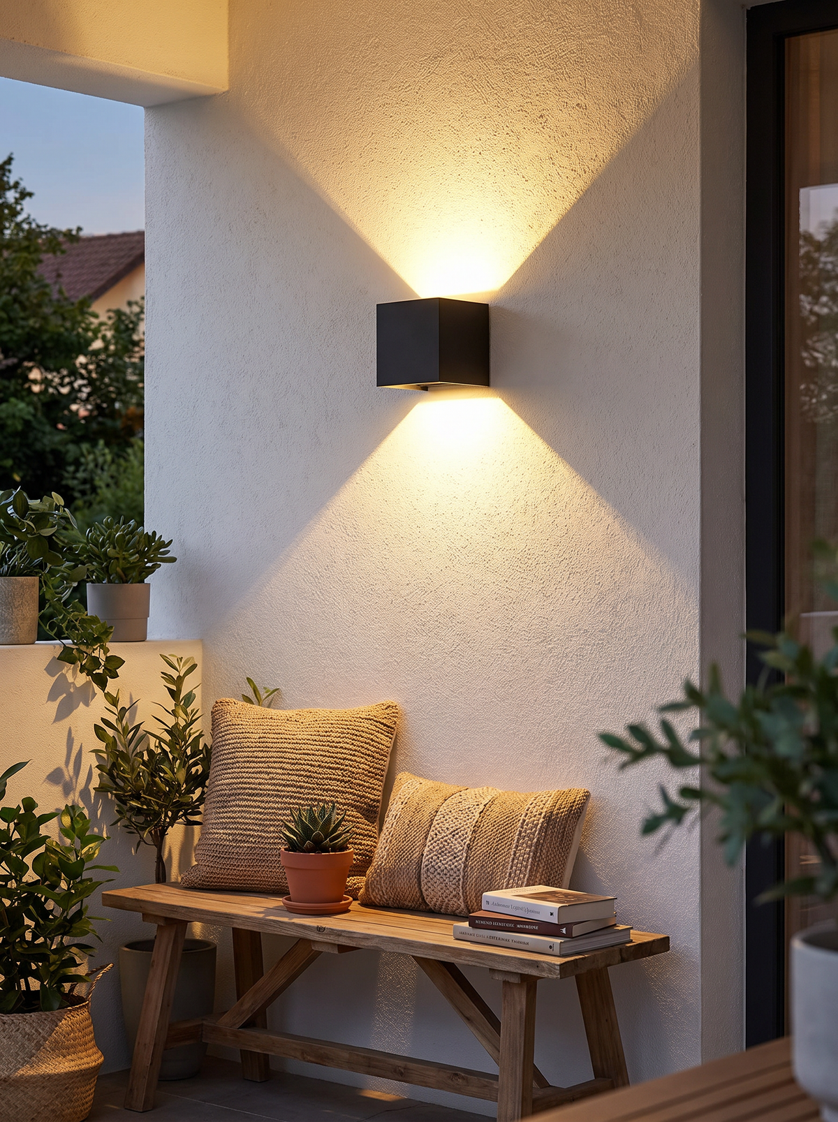 Motion sensor rechargeable cube wall light 3