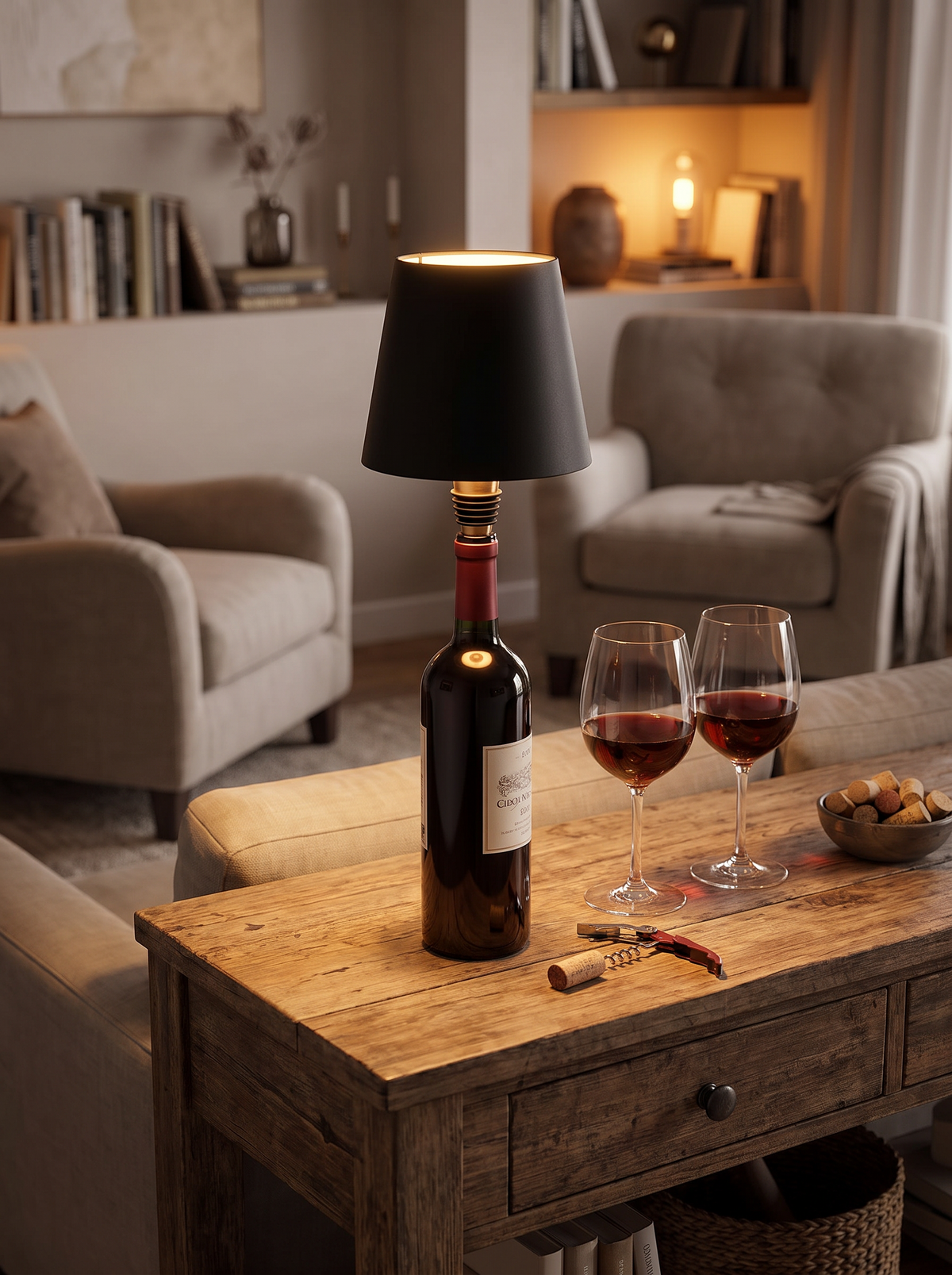Rechargeable cordless bottle lamp 3