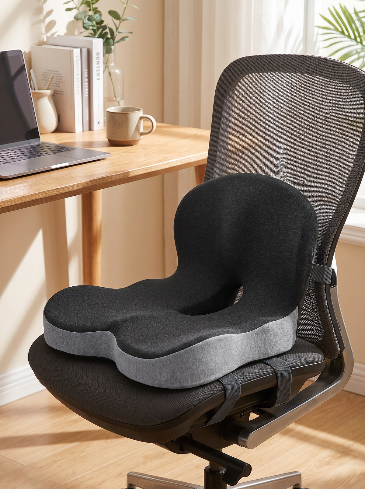 Memory foam back support chair pad 3