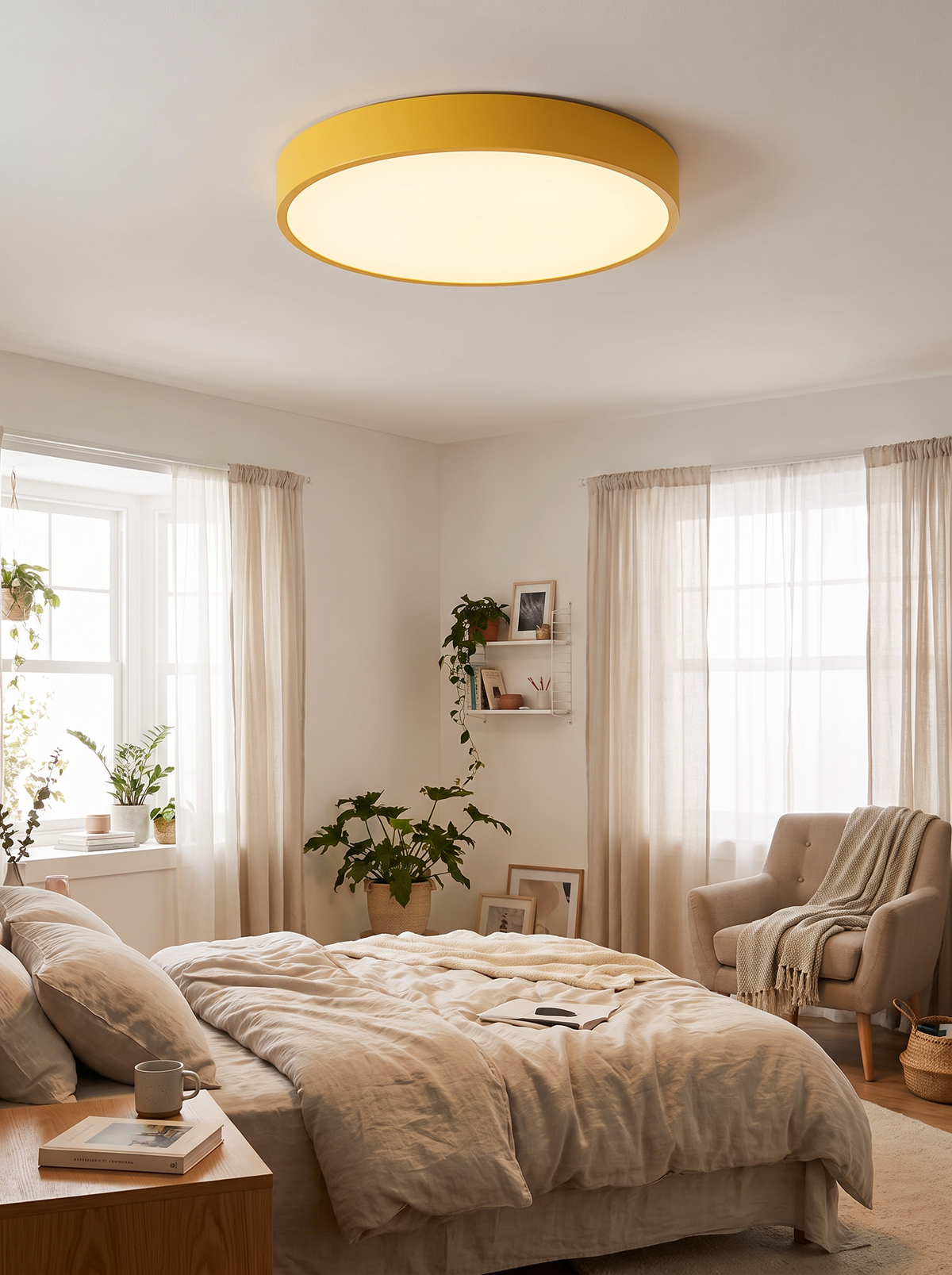 Round LED flush mount ceiling light 1