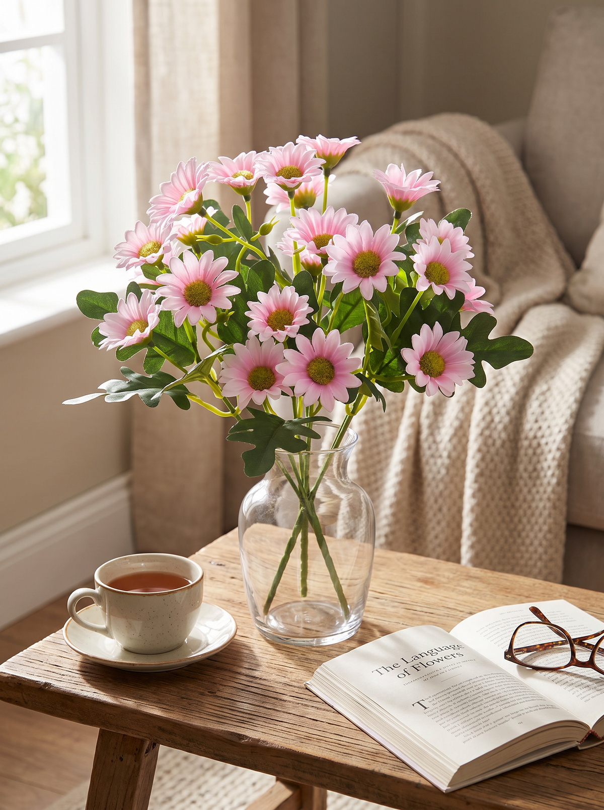 Daisy table centerpiece arrangement 2
