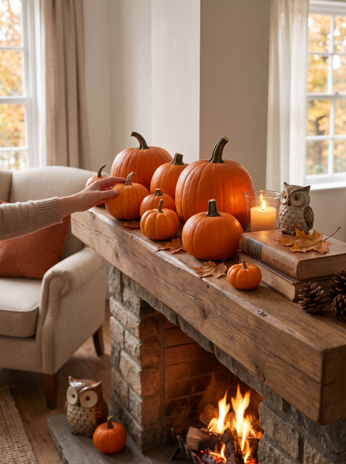 Decorative pumpkins lifestyle 2