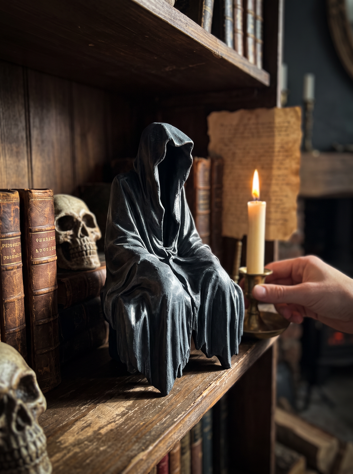 Grim reaper statue lifestyle 1
