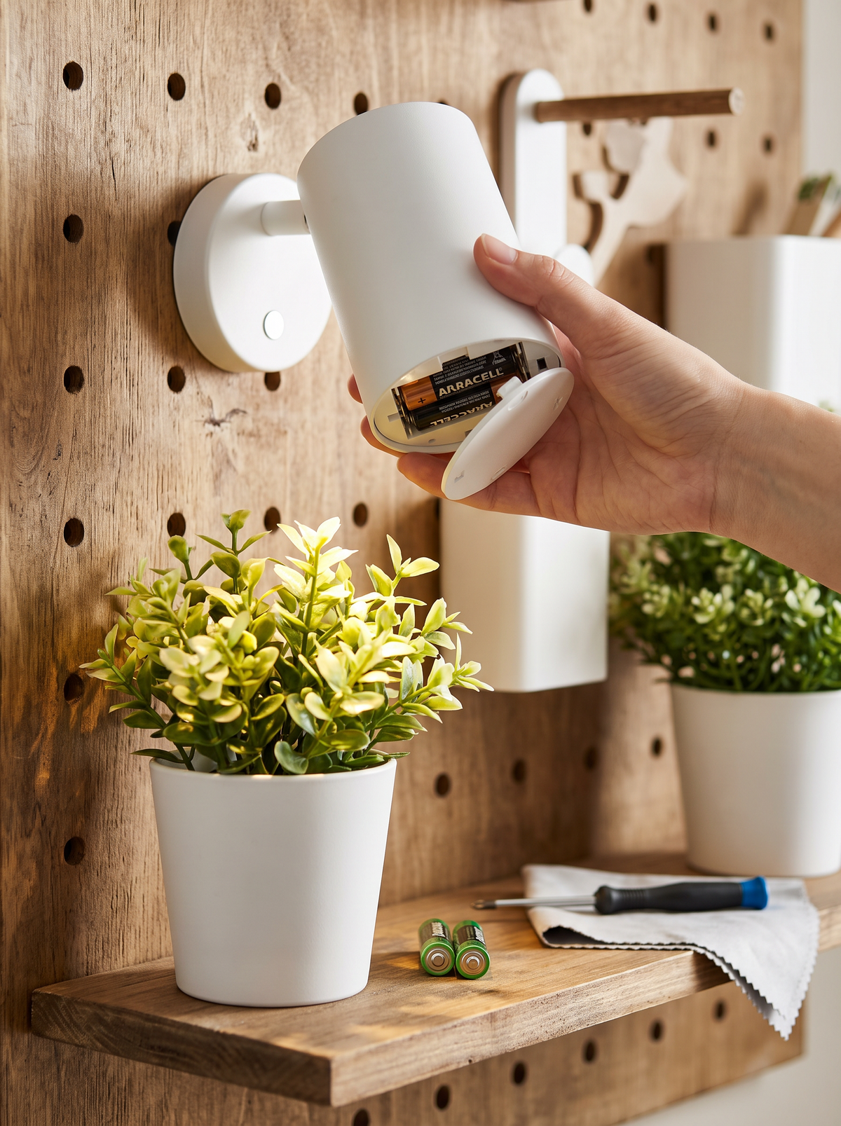 Battery spotlight sconce lifestyle 3