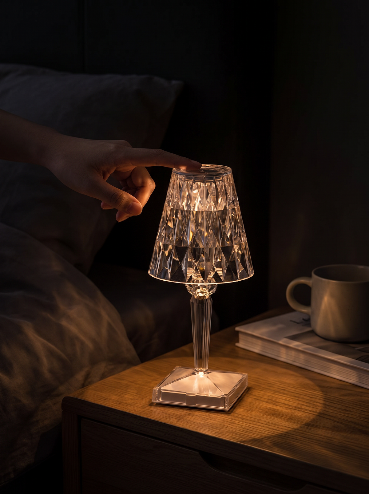 Crystal touch lamp lifestyle 2