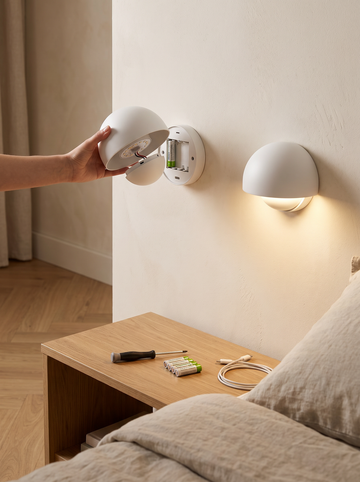 Battery wall light lifestyle 2