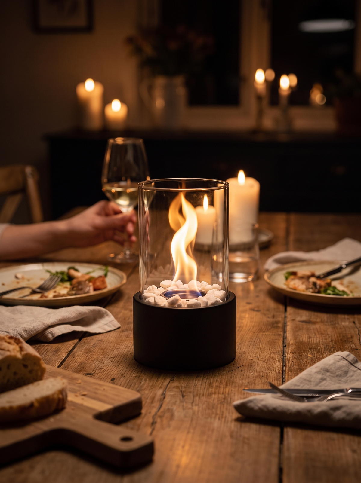 Tabletop oil lamp lifestyle 1