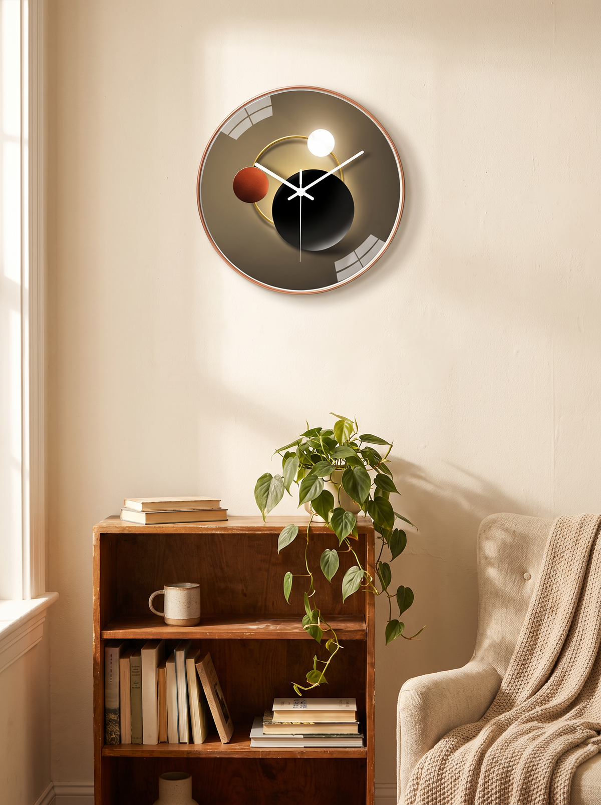 Modern wall clock lifestyle 1