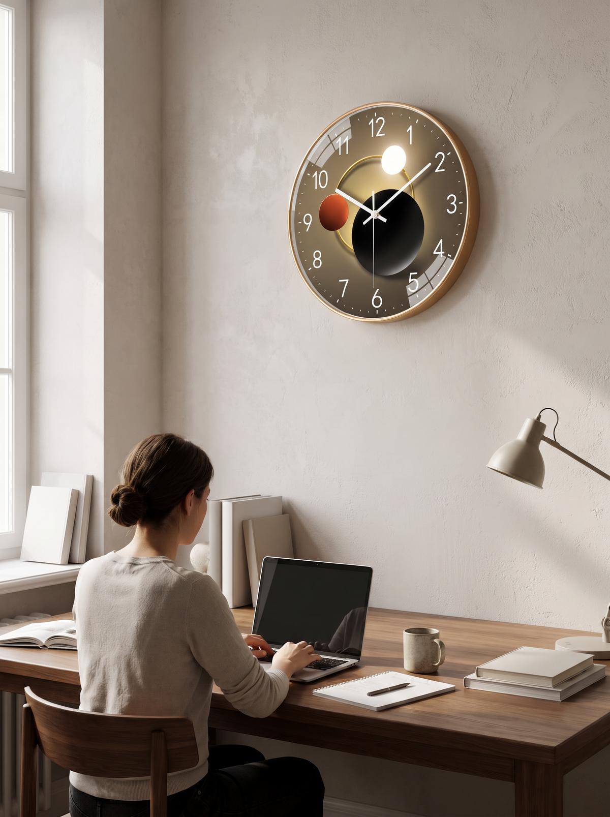 Modern wall clock lifestyle 2