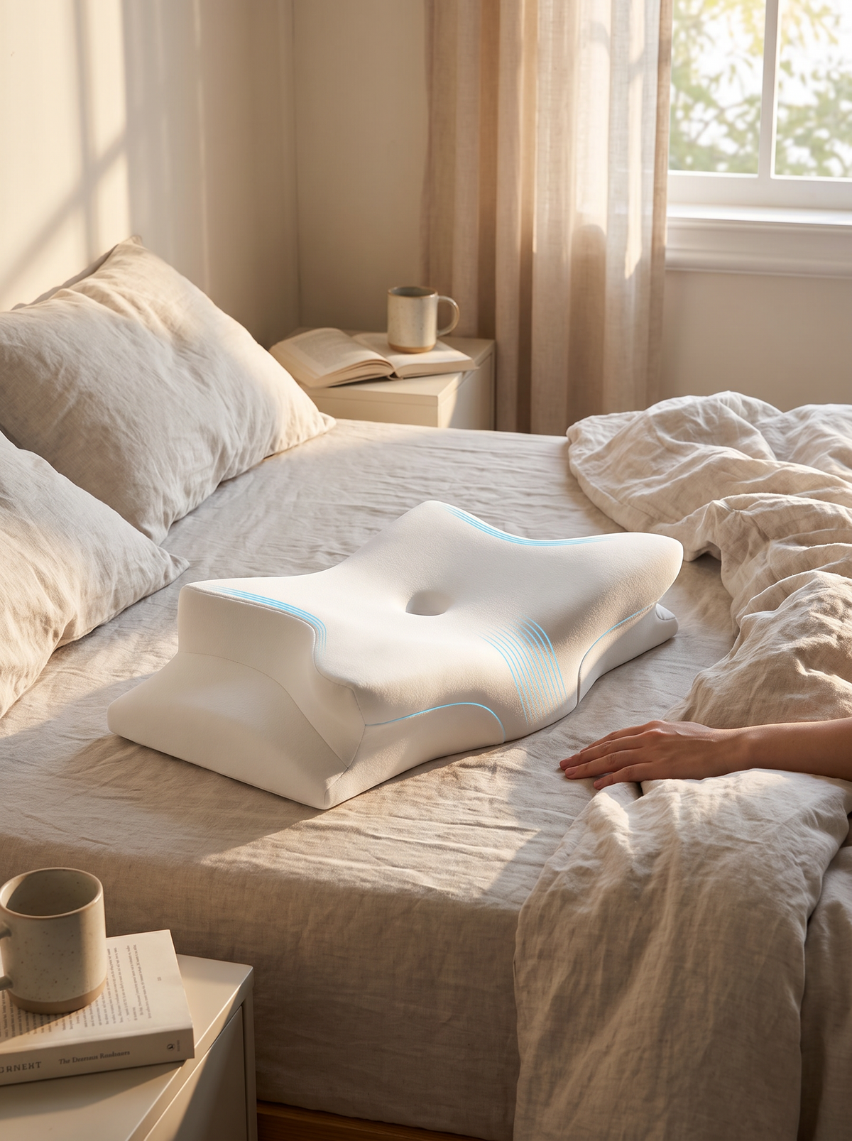 Memory foam sleep pillow lifestyle 2