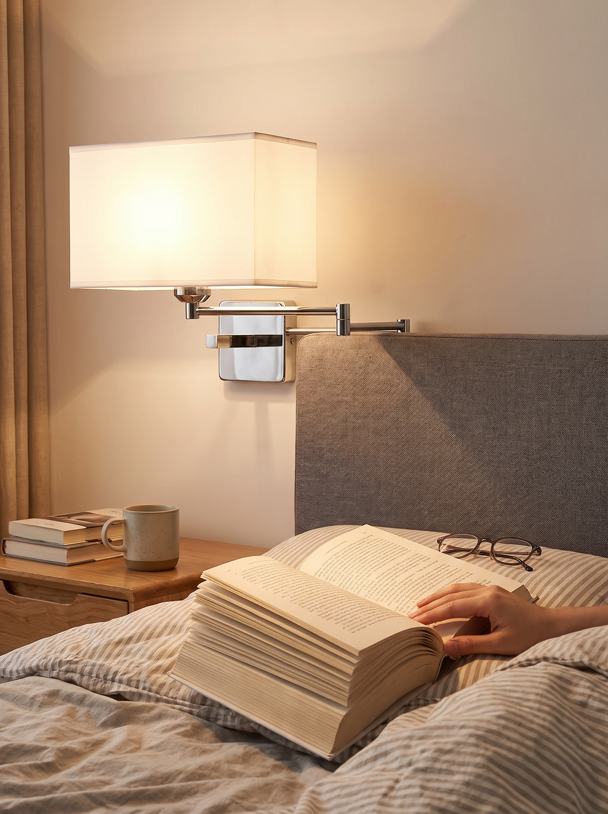 Sconce with reading light lifestyle 2