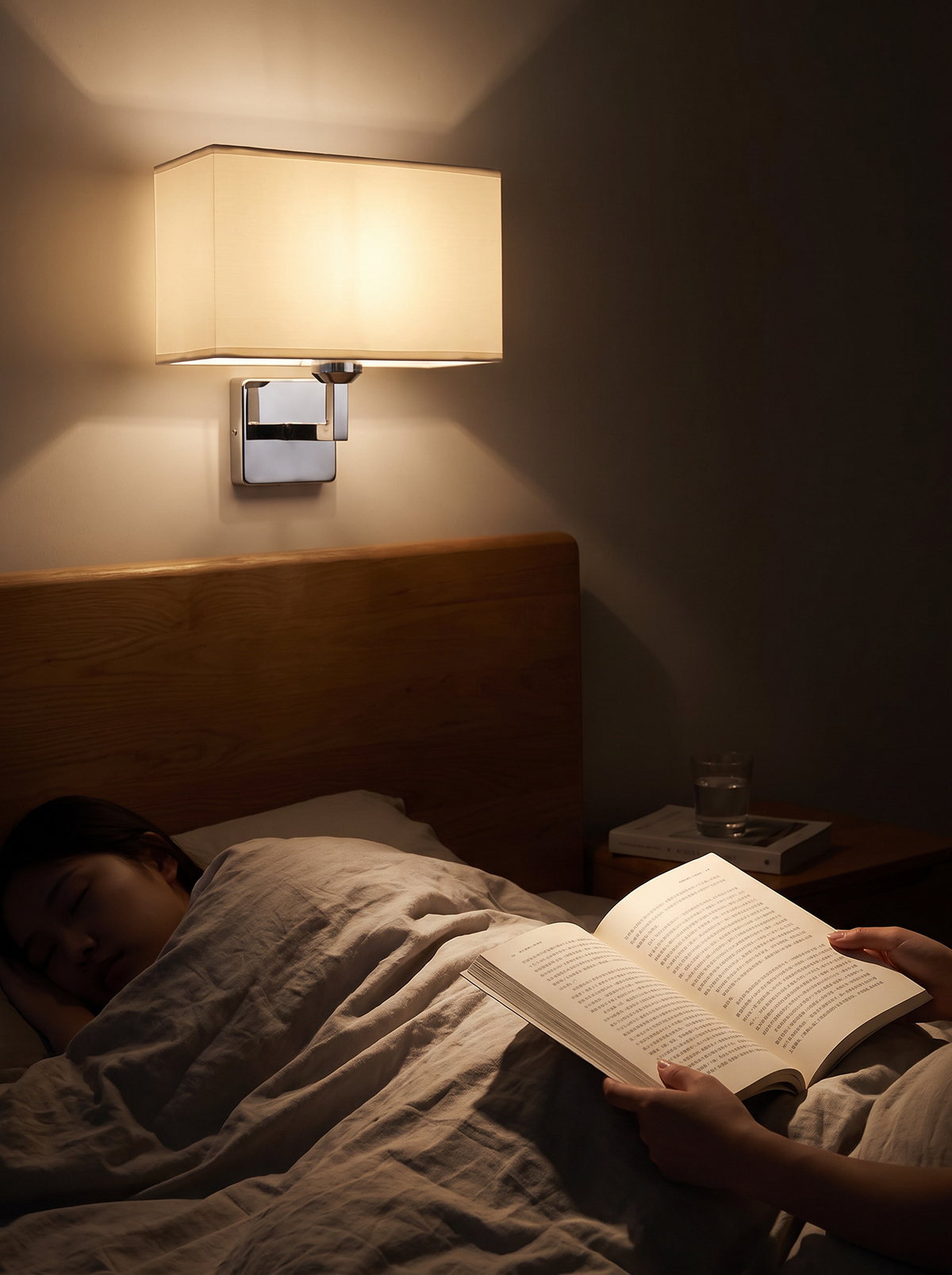 Sconce with reading light lifestyle 3