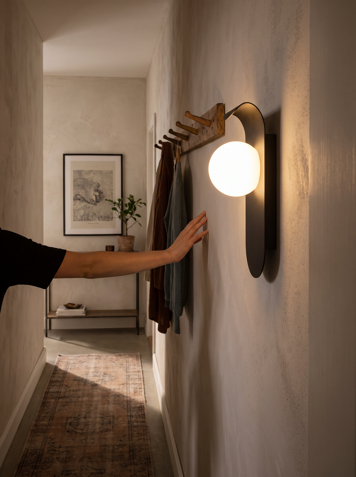Scandinavian mount wall light lifestyle 2