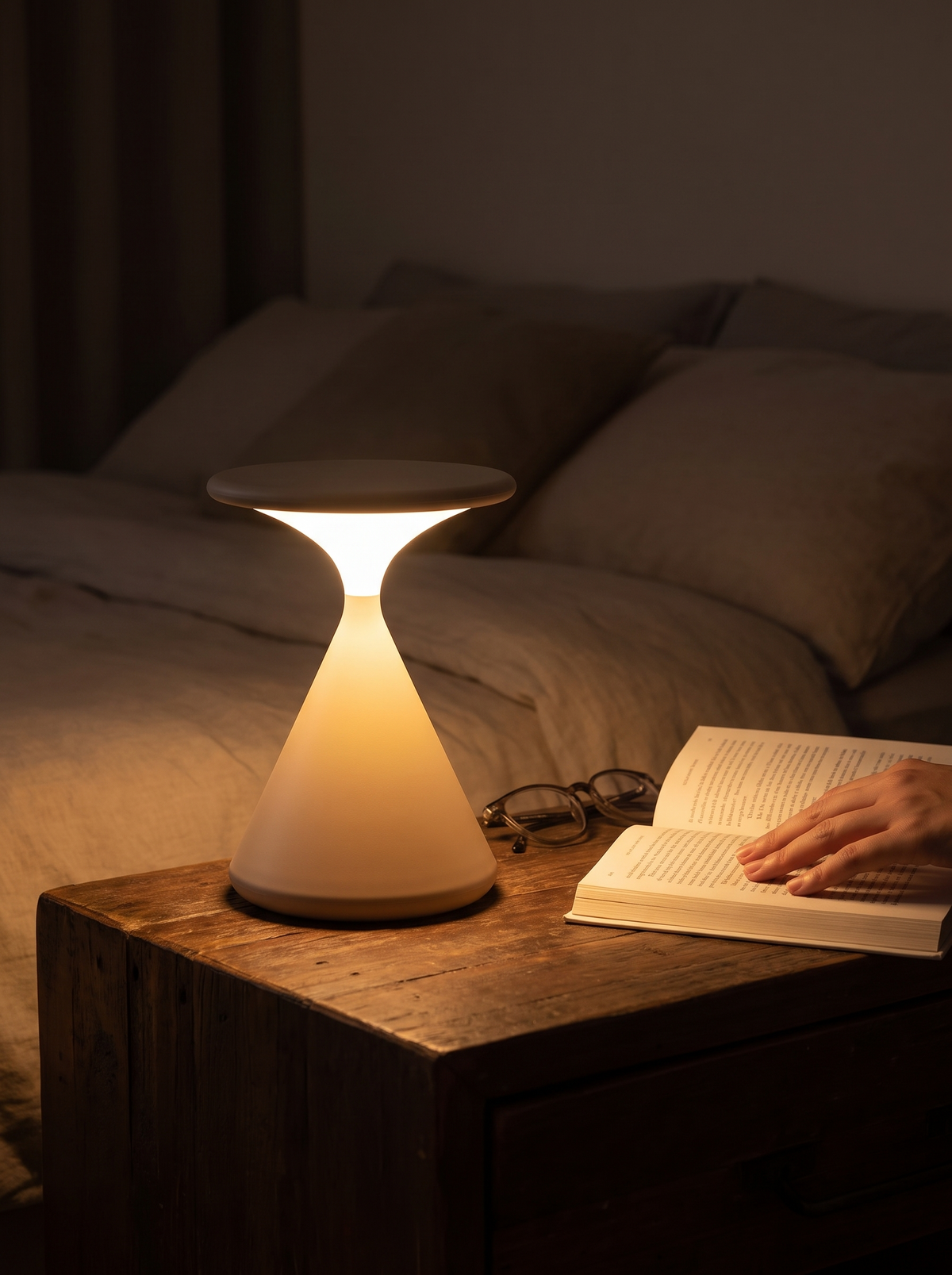 Aurora hourglass lamp lifestyle 1